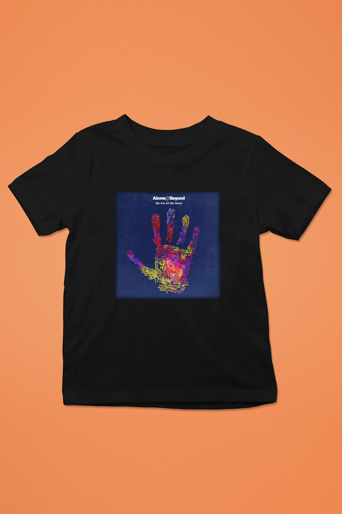 Above and Beyond Baskılı Siyah Unisex Çocuk Tişört
