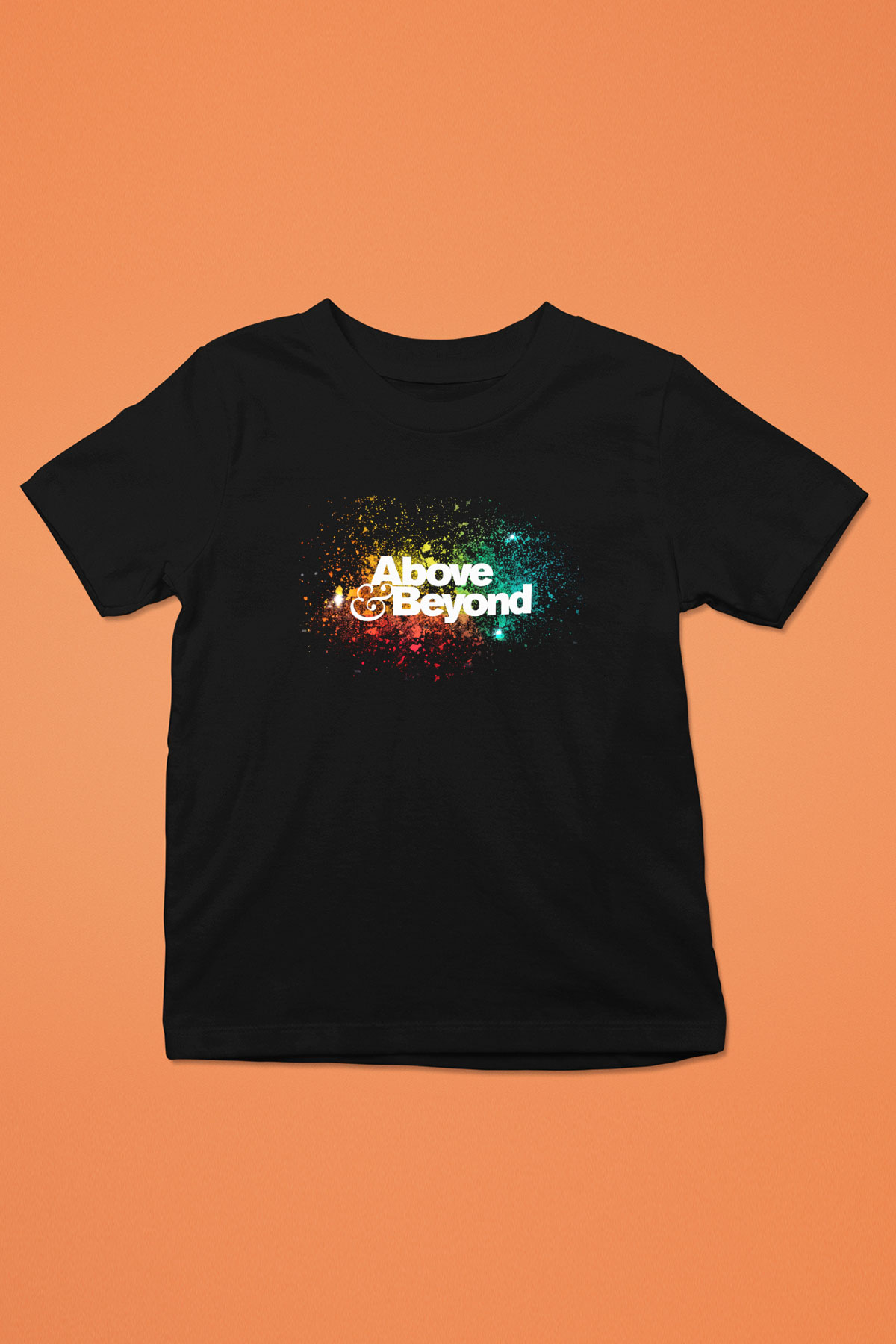 Above and Beyond Baskılı Siyah Unisex Çocuk Tişört