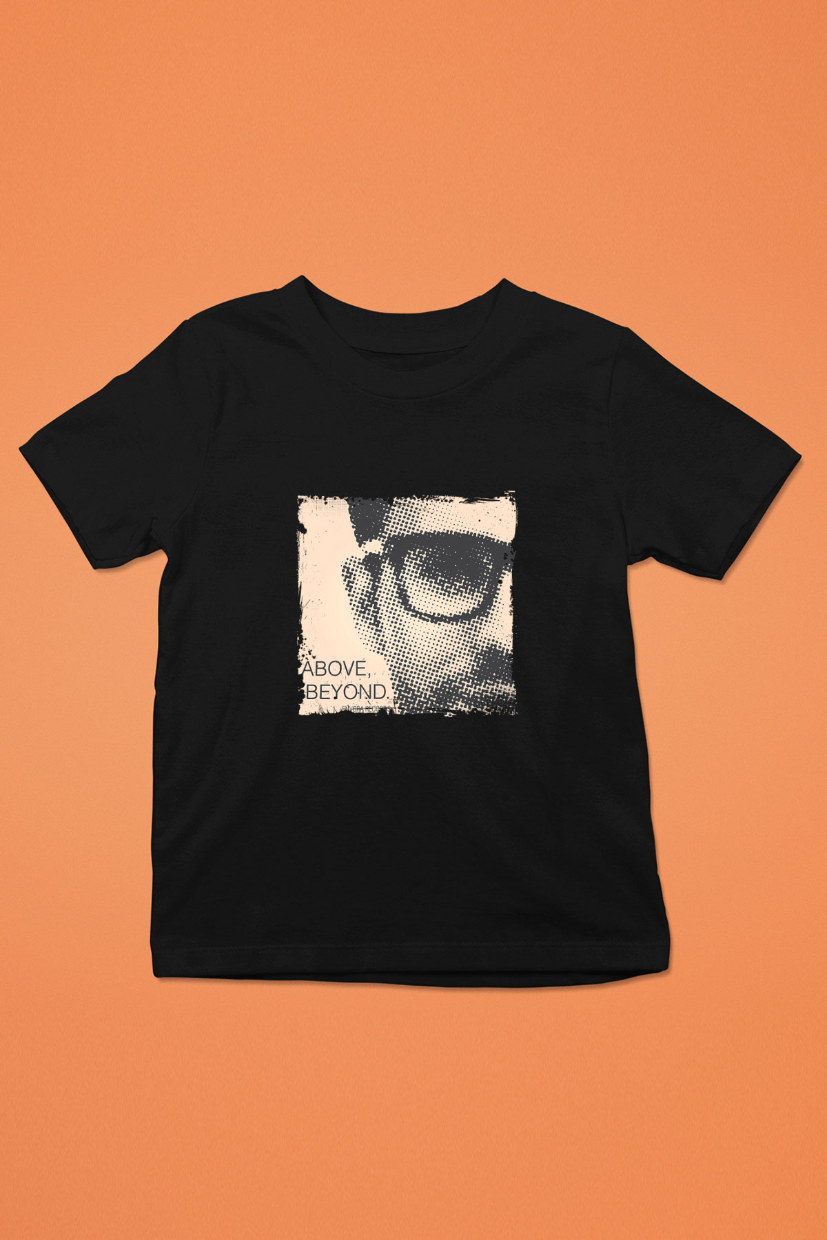 Above and Beyond Baskılı Unisex Siyah Çocuk Tişört
