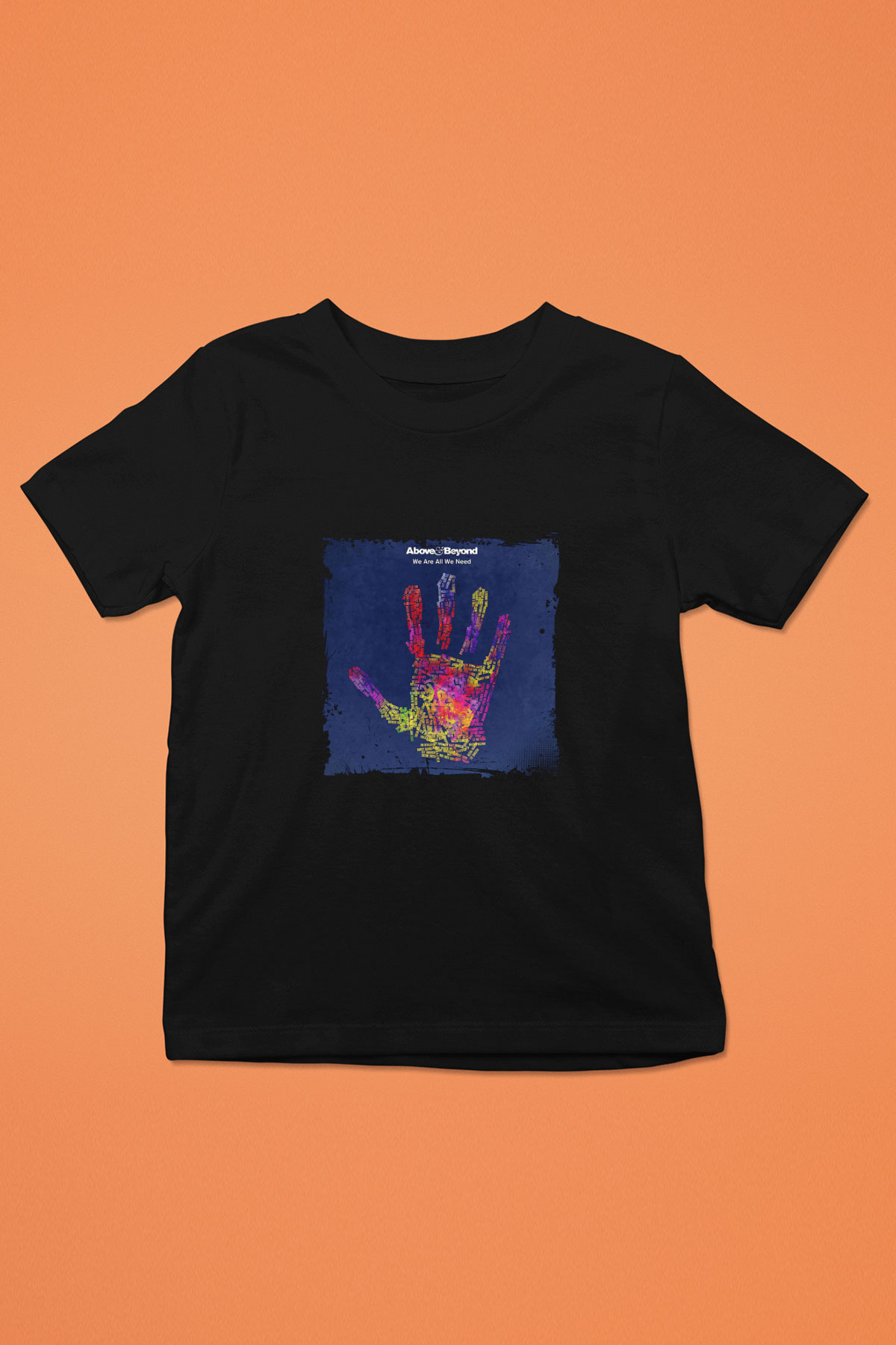 Above and Beyond Baskılı Unisex Siyah Çocuk Tişört