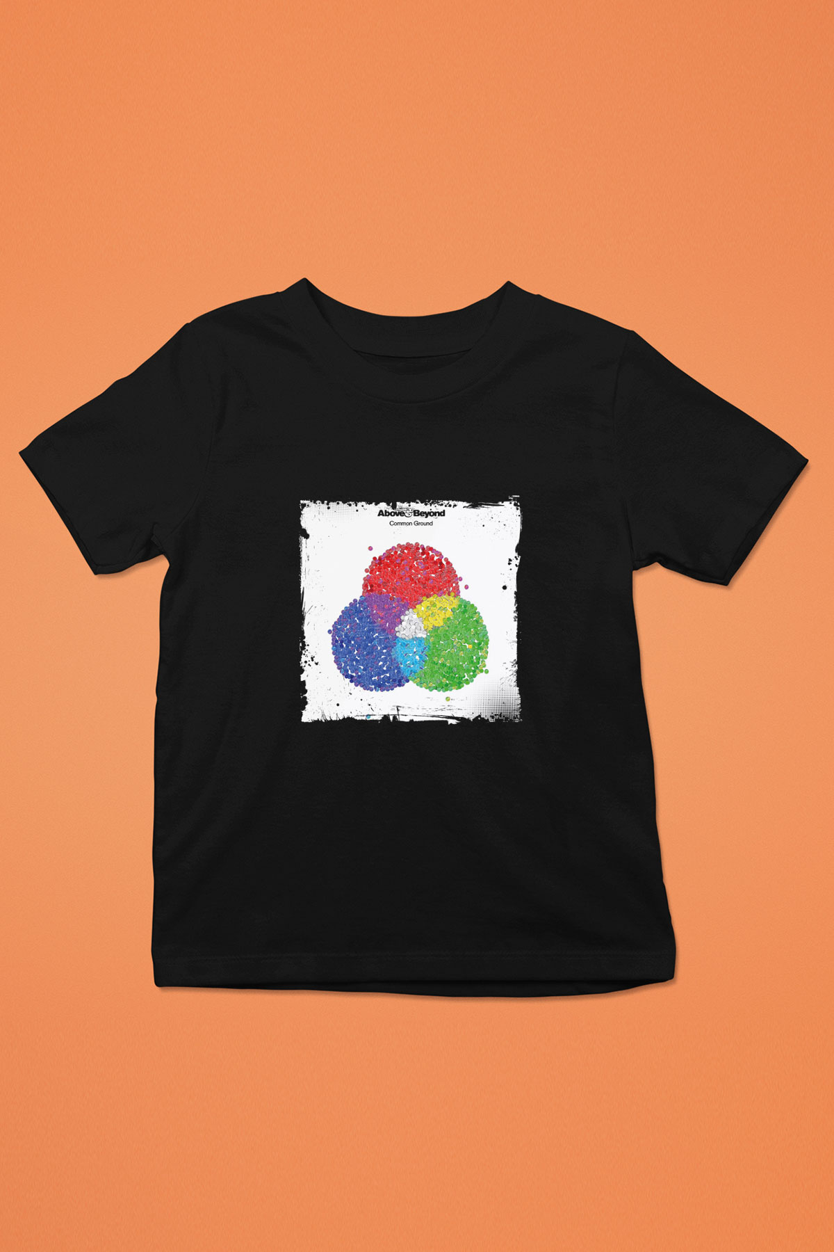 Above and Beyond Baskılı Unisex Siyah Çocuk Tişört