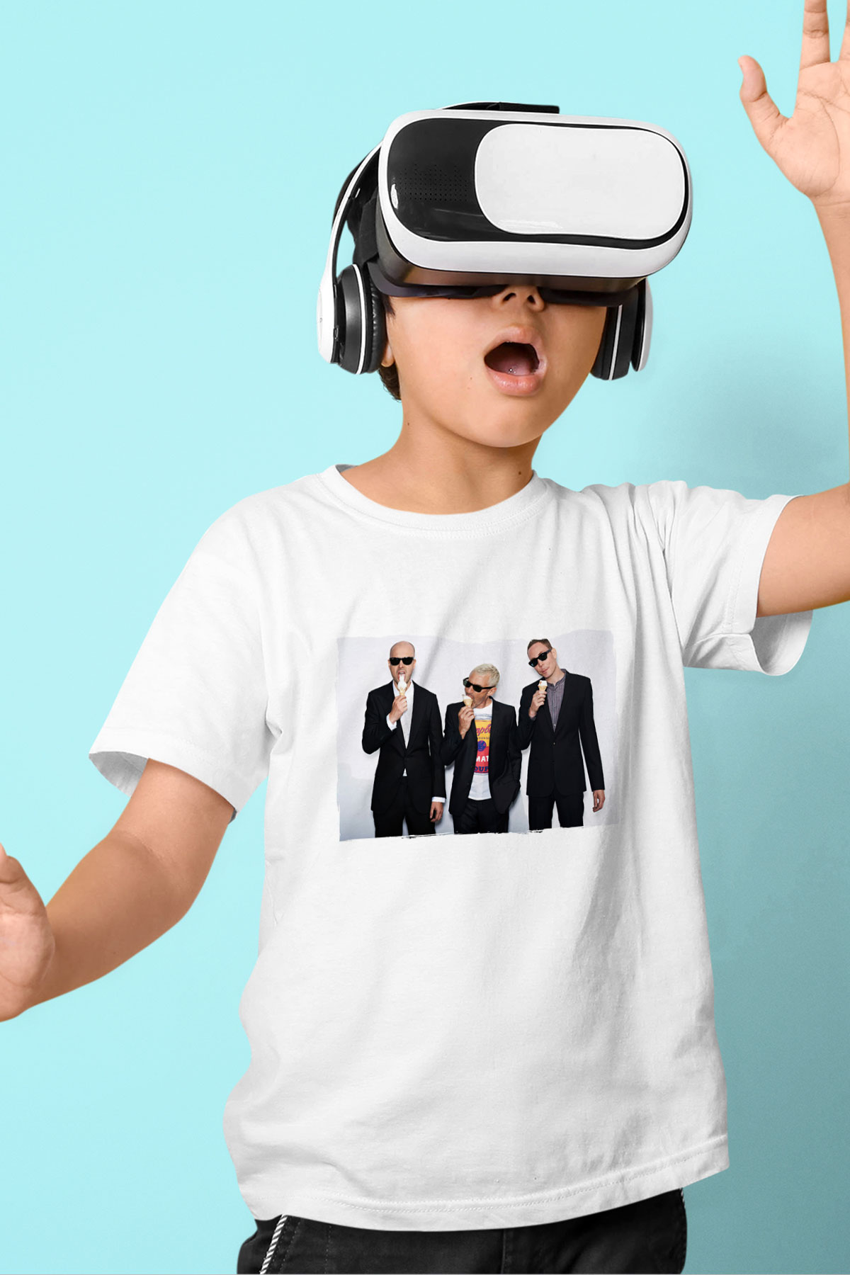 Above and Beyond Beyaz Unisex Çocuk Tişört