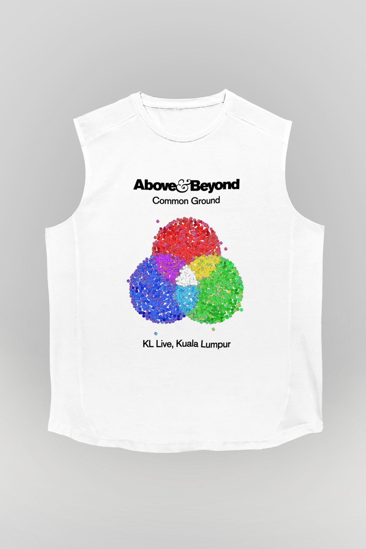 Above and Beyond Beyaz Unisex Kolsuz Tişört