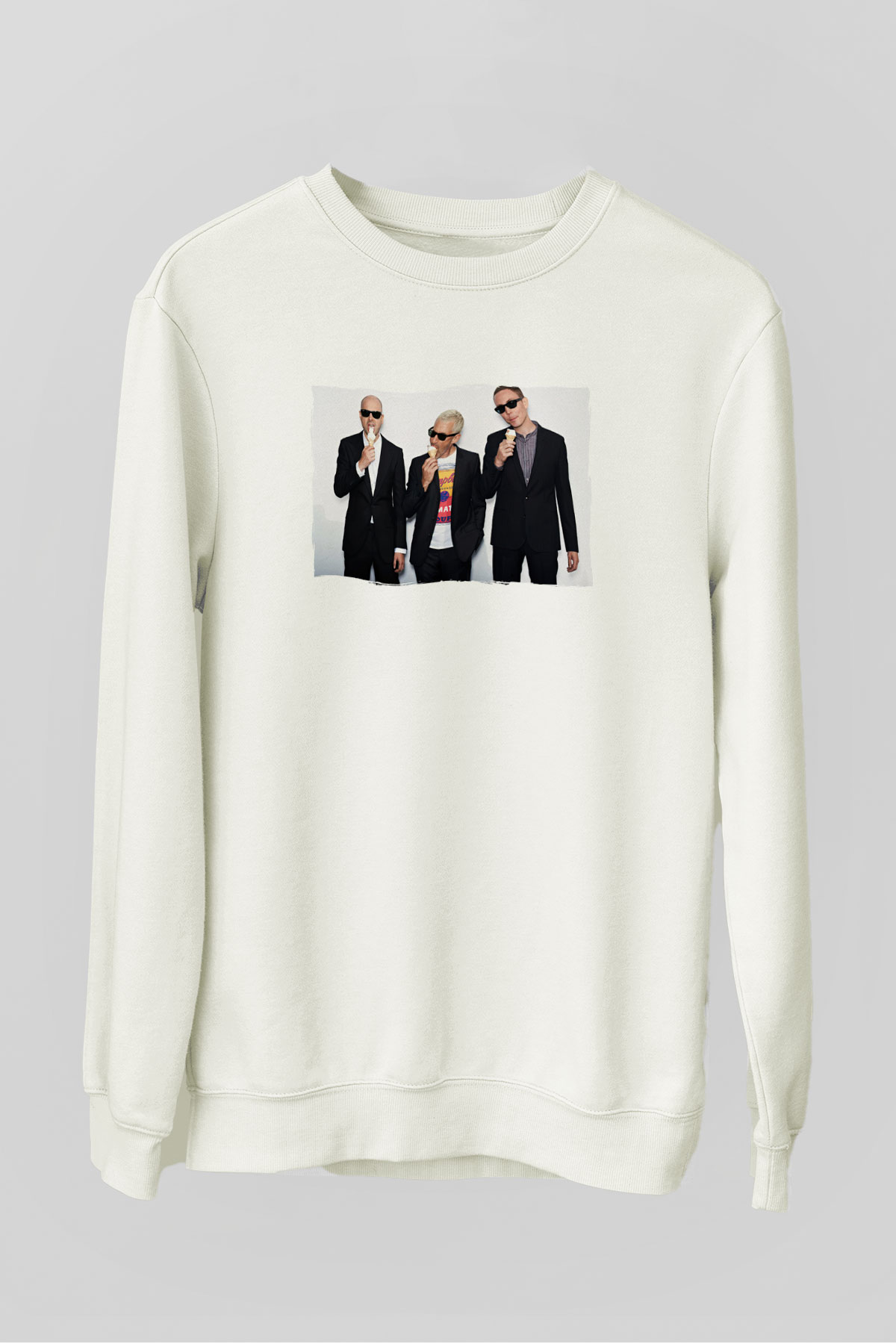 Above and Beyond Beyaz Unisex Sweatshirt