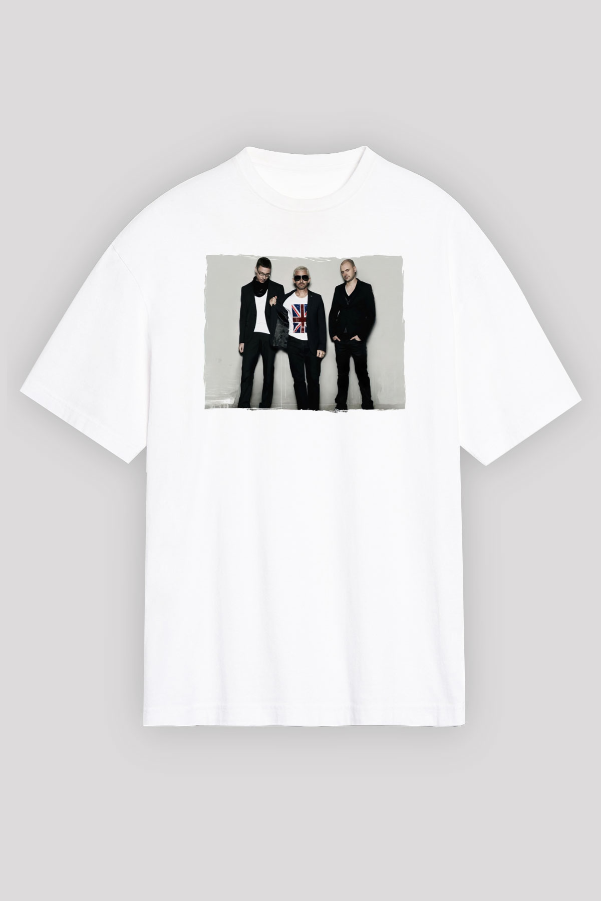 Above and Beyond Beyaz Oversize Tişört Oversize T-shirt - TişörtFabrikası