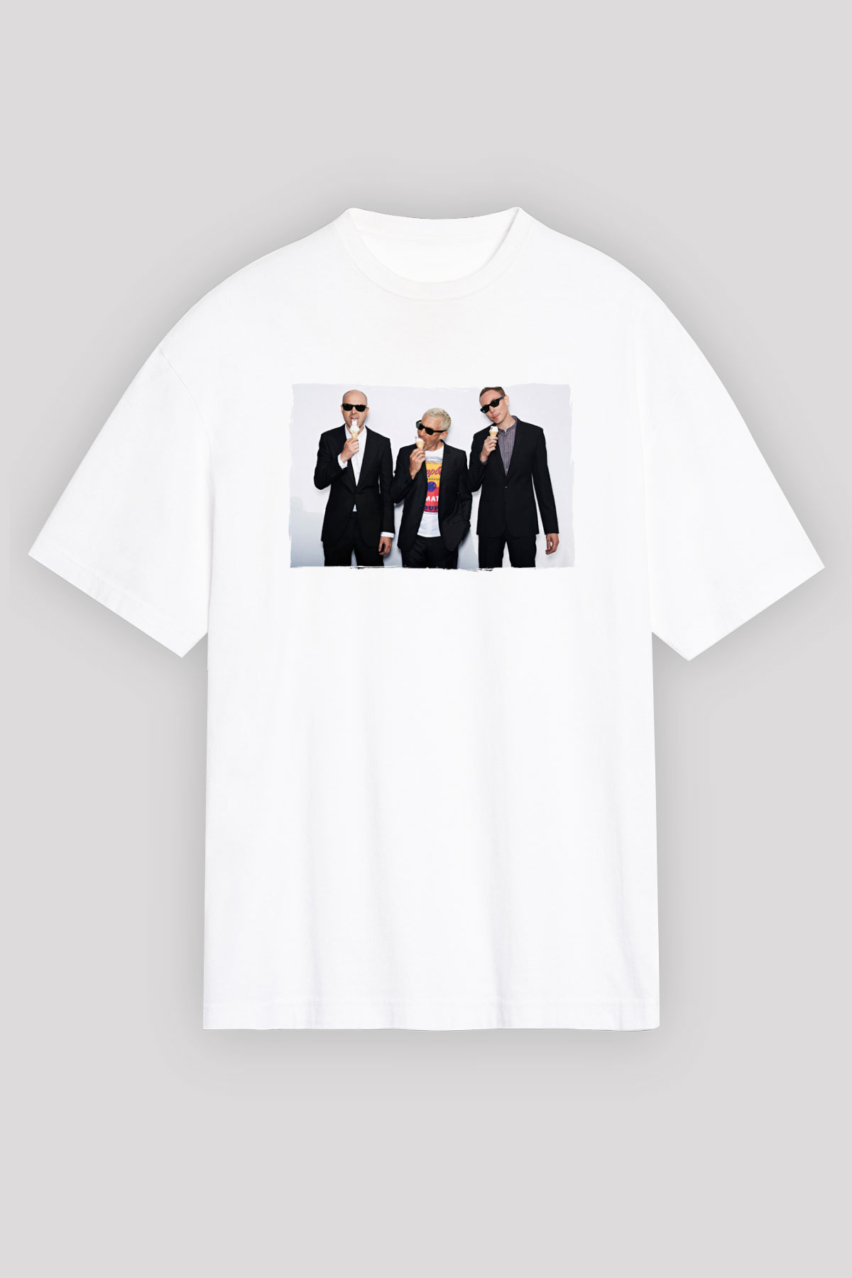 Above and Beyond Beyaz Oversize Tişört Oversize T-shirt - TişörtFabrikası