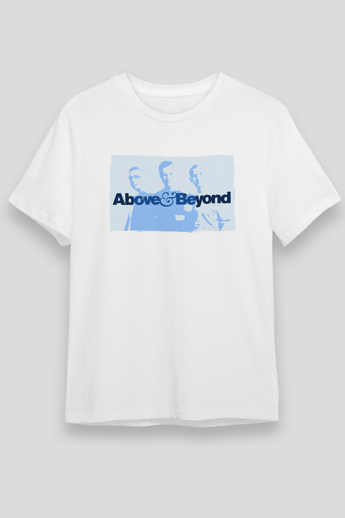 Above and Beyond Beyaz Unisex Tişört T-Shirt - TişörtFabrikası