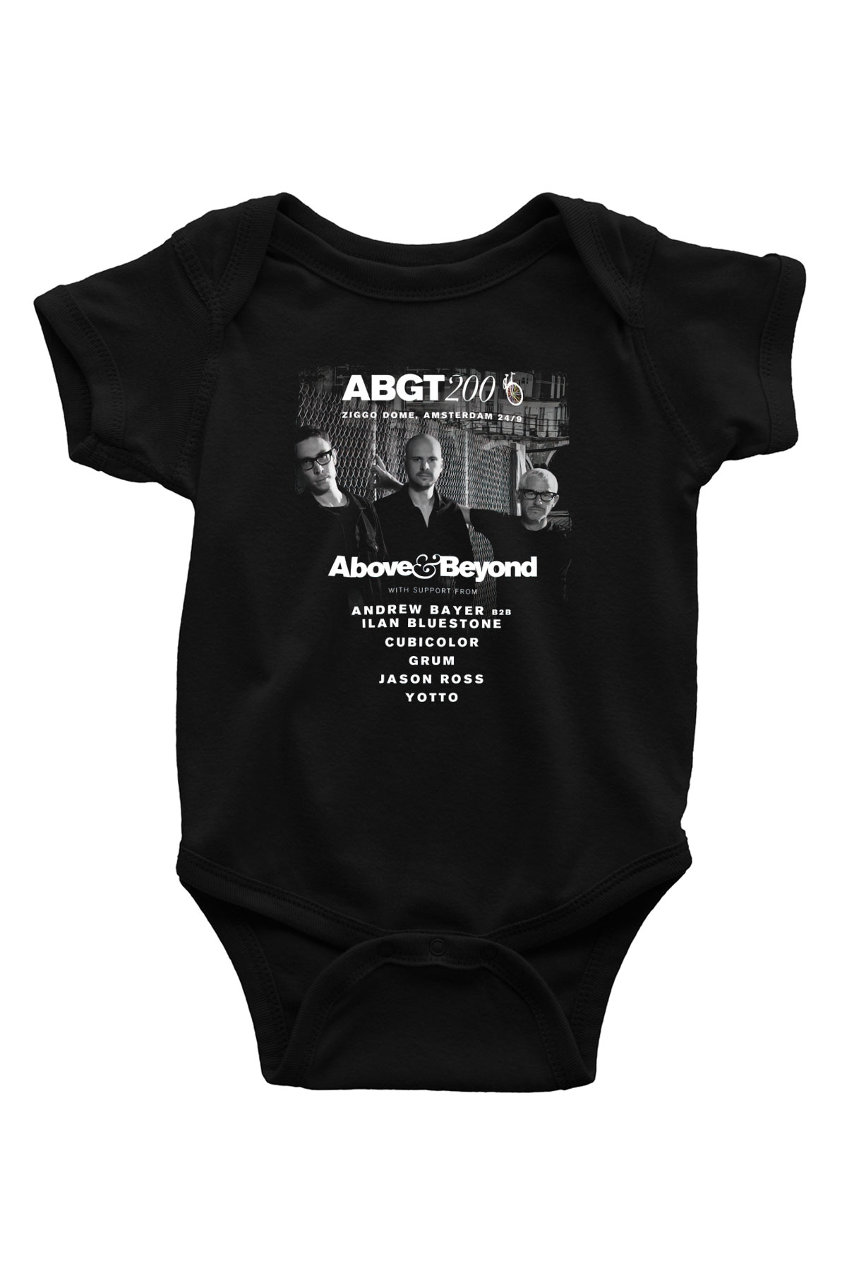 Above and Beyond Siyah Bebek Body - Zıbın