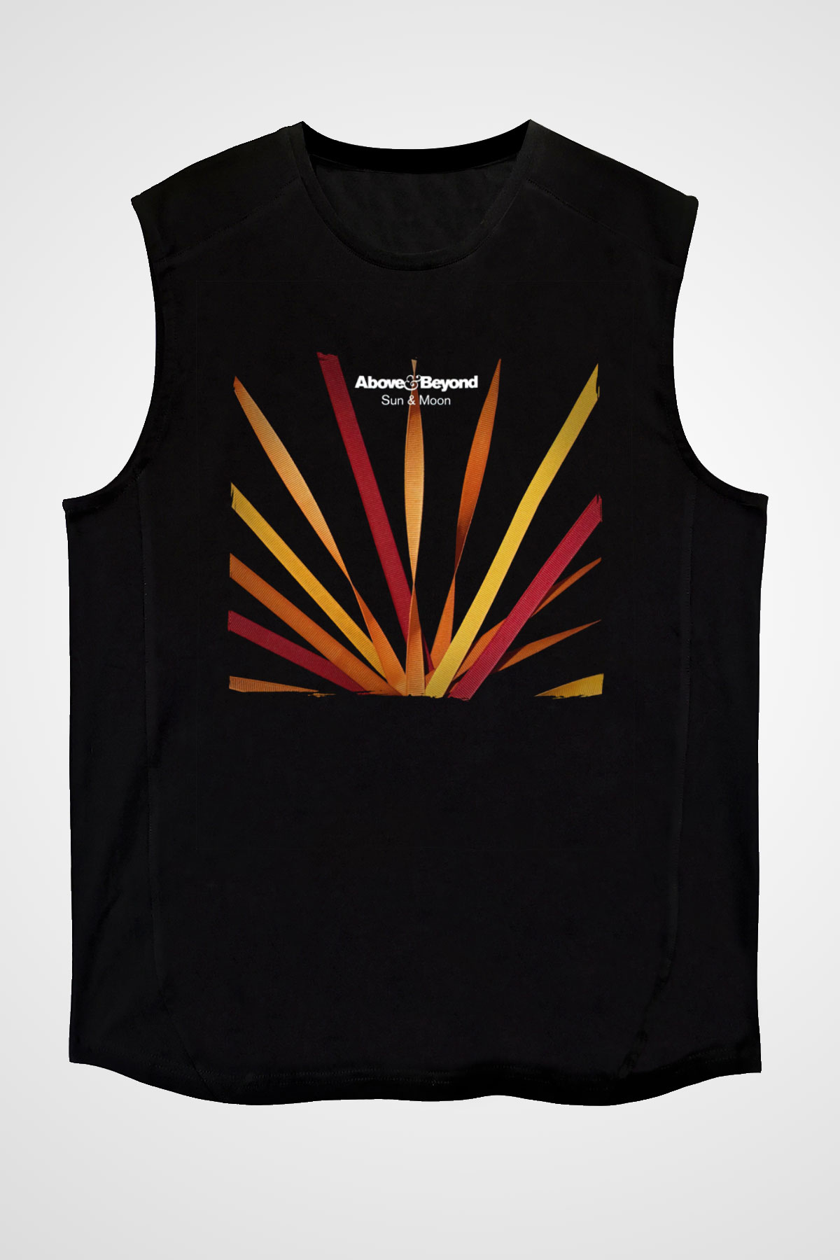 Above and Beyond Siyah Unisex Kolsuz Tişört
