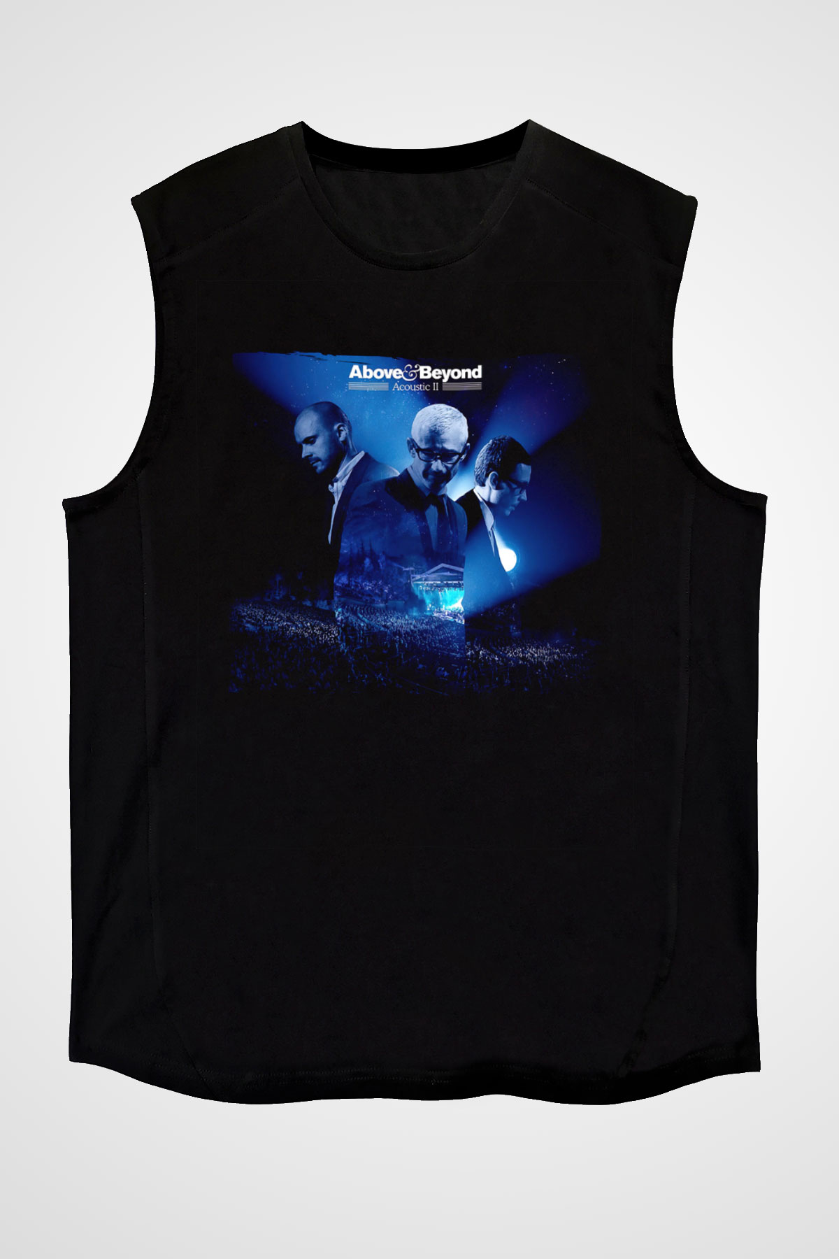 Above and Beyond Siyah Unisex Kolsuz Tişört