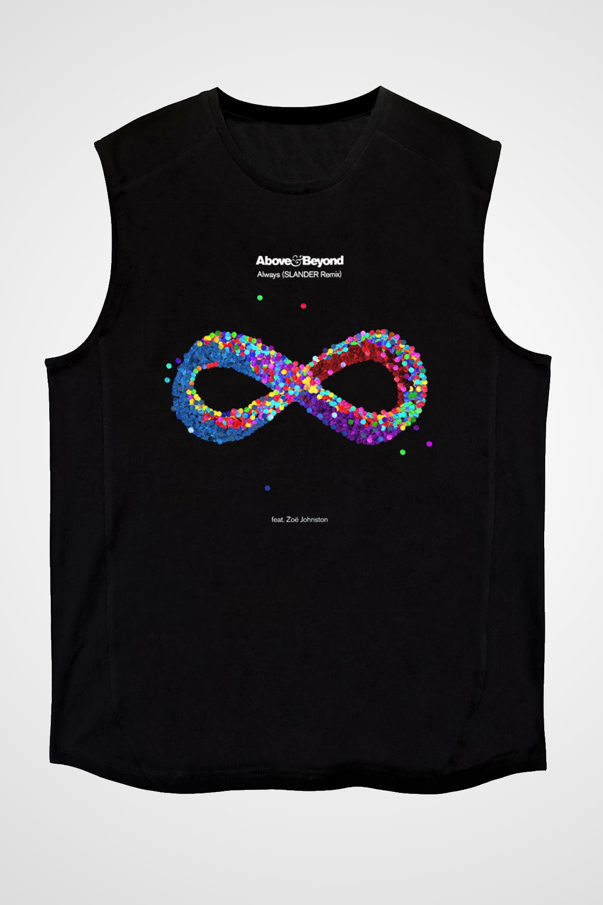 Above and Beyond Siyah Unisex Kolsuz Tişört