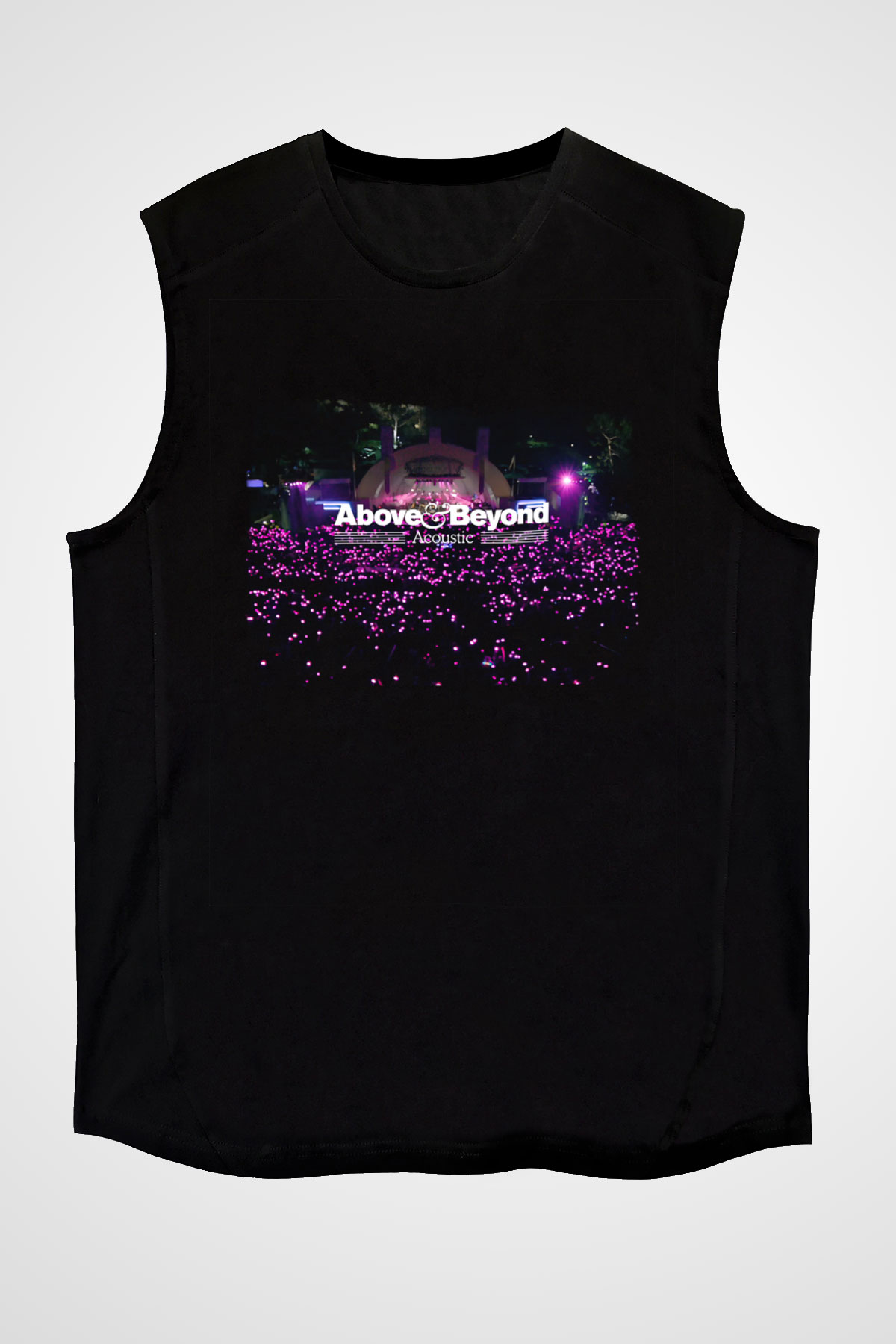 Above and Beyond Siyah Unisex Kolsuz Tişört
