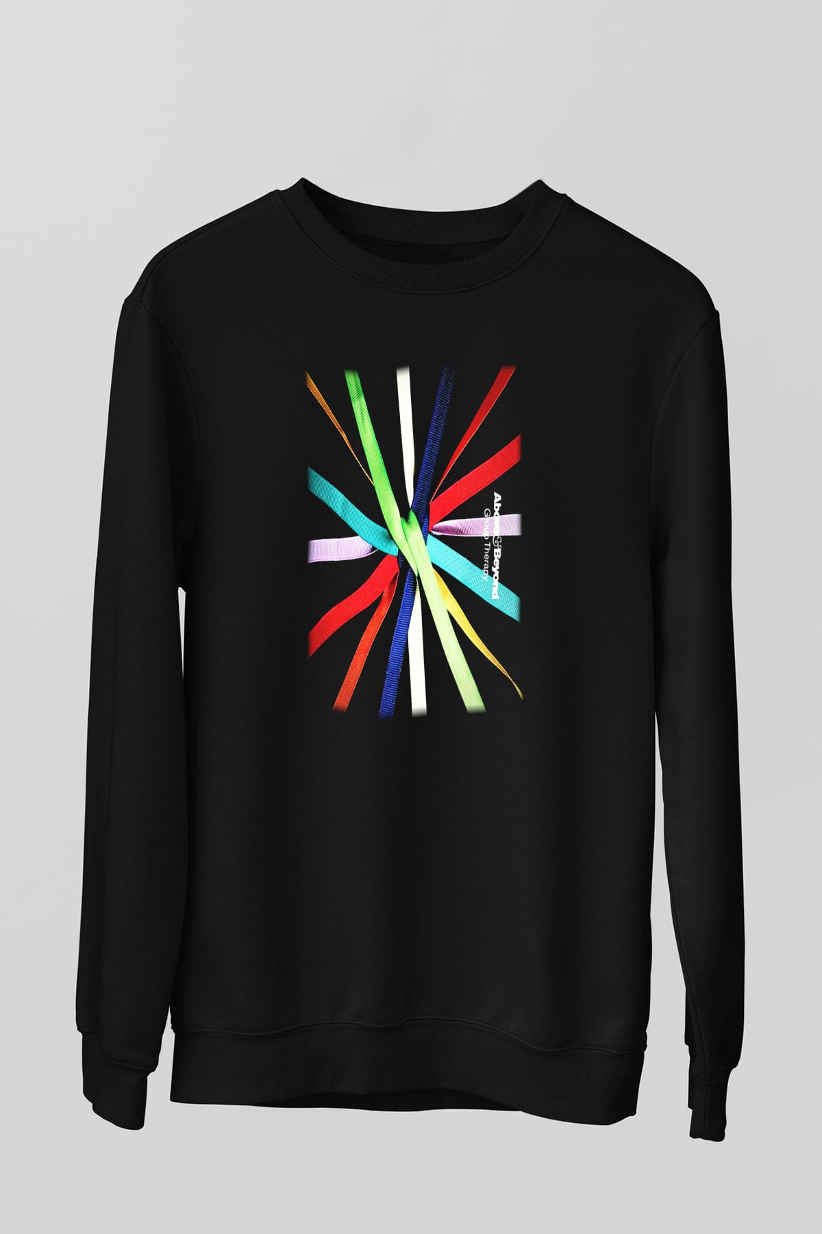 Above and Beyond Siyah Unisex Sweatshirt