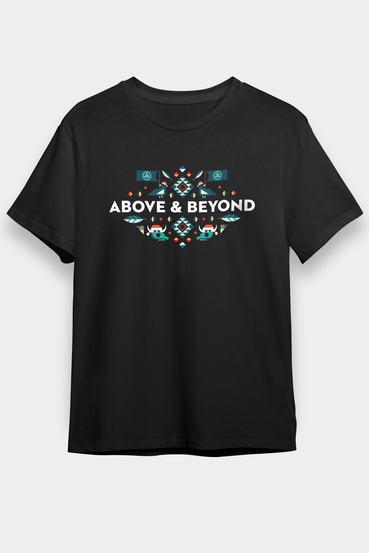 Above and Beyond Siyah Unisex Tişört T-Shirt - TişörtFabrikası