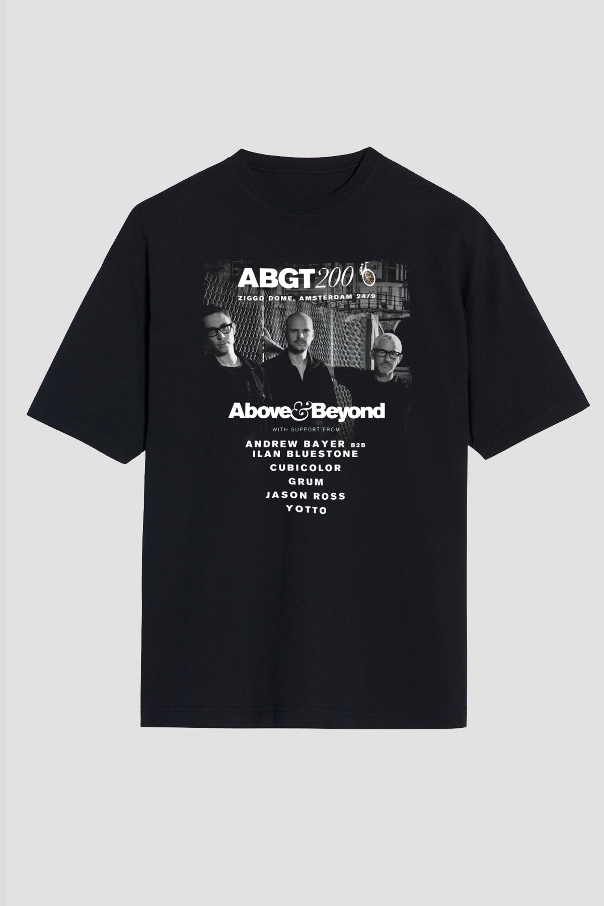 Above and Beyond Siyah Oversize Tişört Oversize T-shirt - TişörtFabrikası