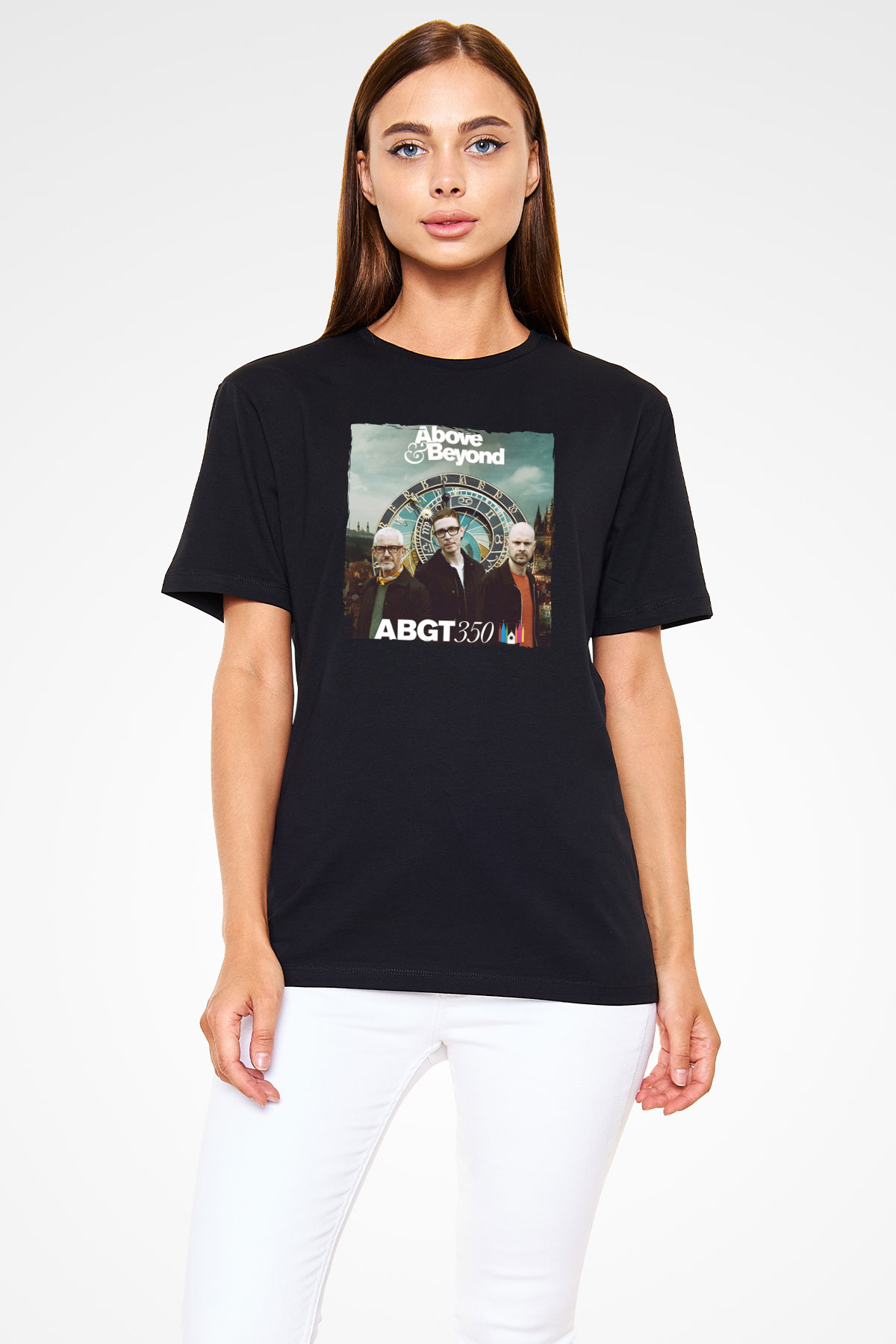Above and Beyond Siyah Unisex Tişört T-Shirt - TişörtFabrikası