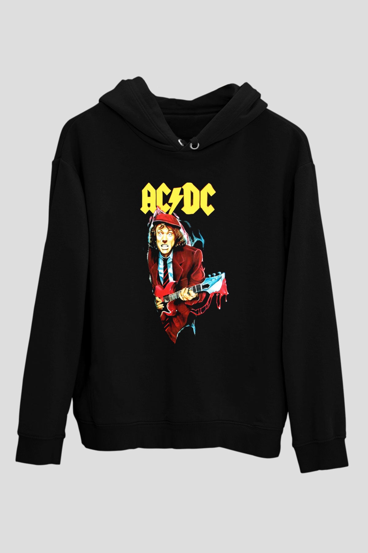 AC DC Angus Young Siyah Unisex Hoodie