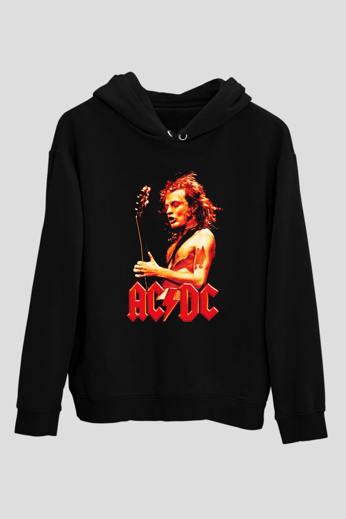 AC DC Angus Young Siyah Unisex Hoodie