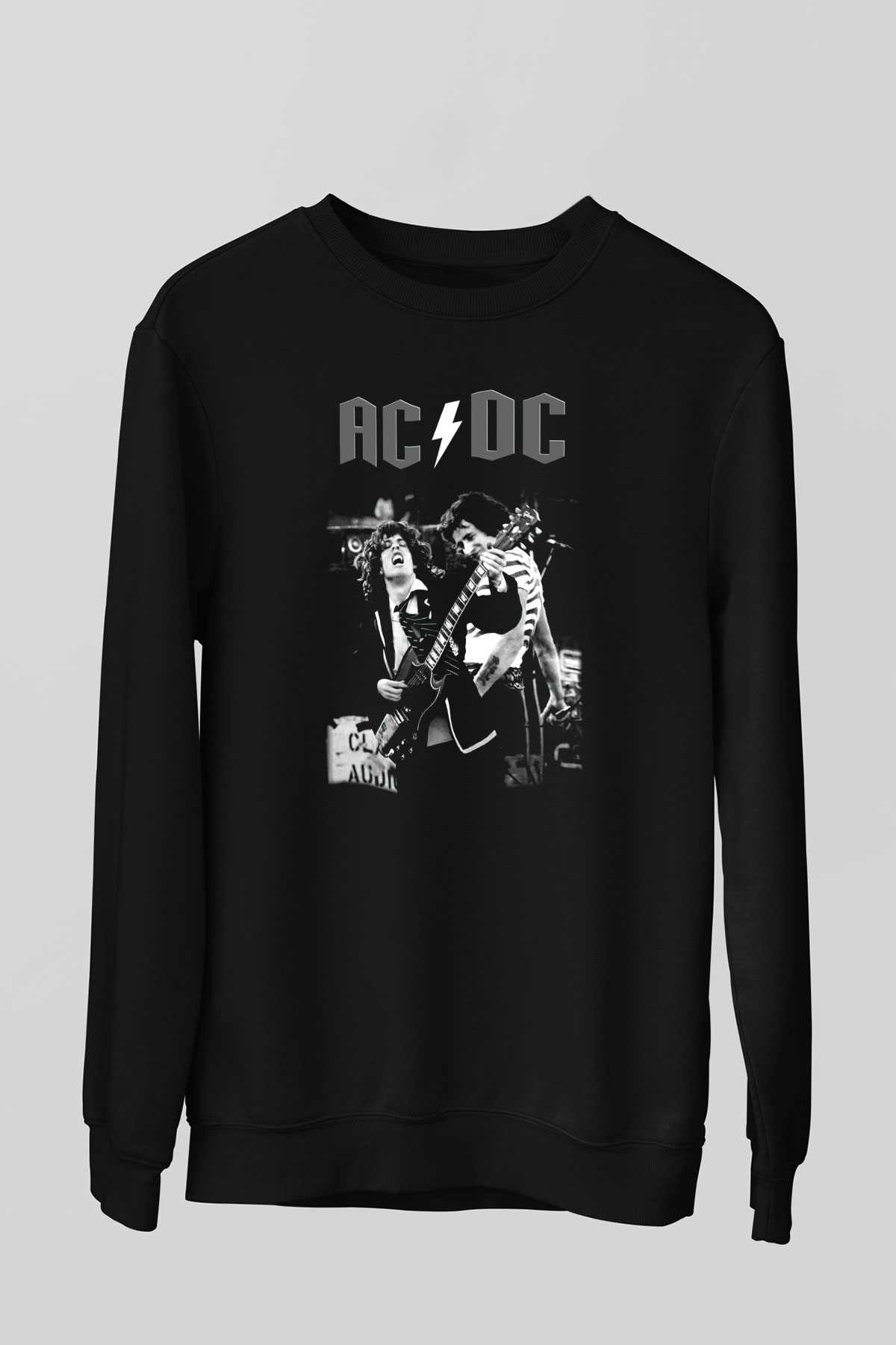 AC DC Angus Young Siyah Unisex Sweatshirt