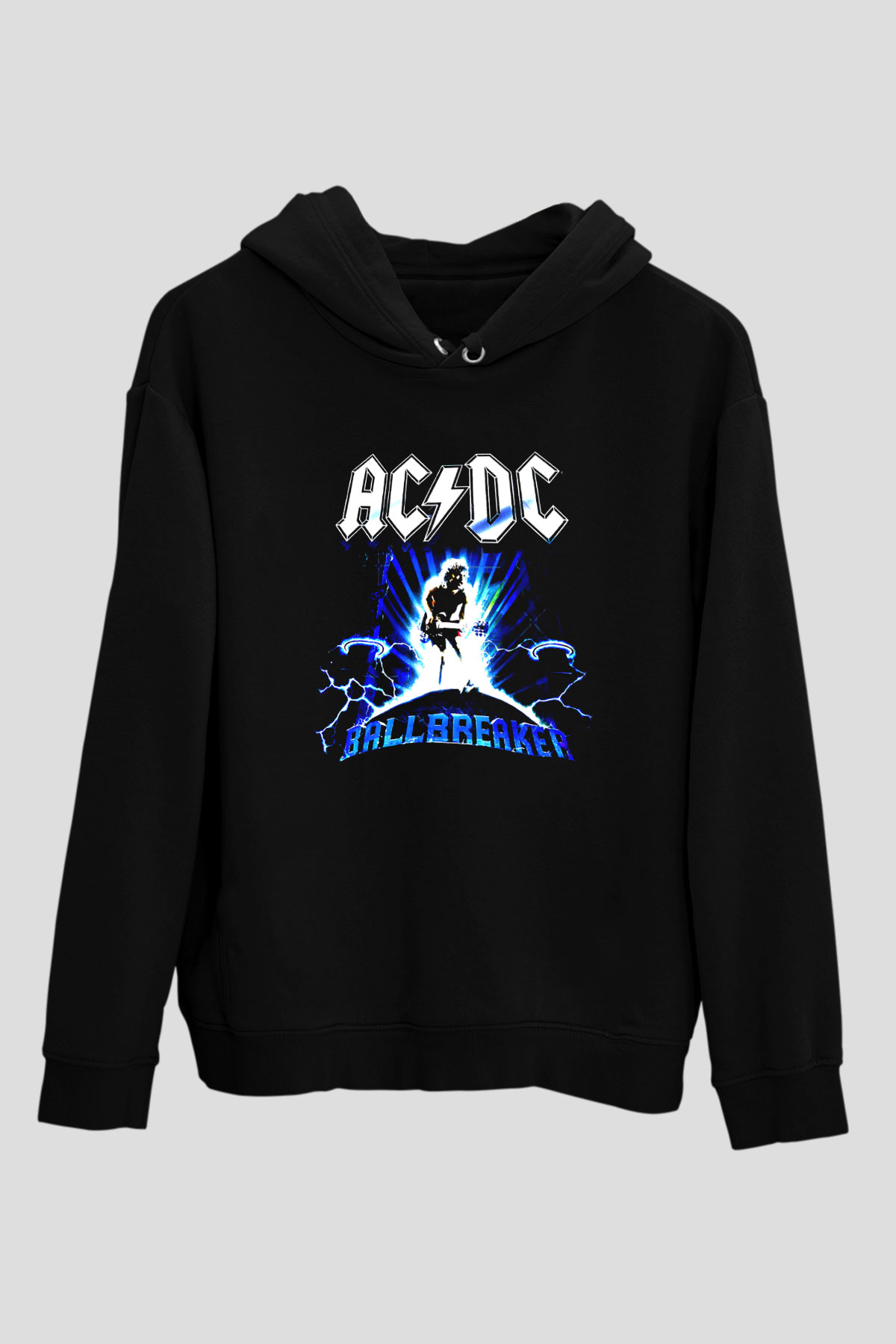AC DC Ballbreaker Siyah Unisex Kapüşonlu Sweatshirt