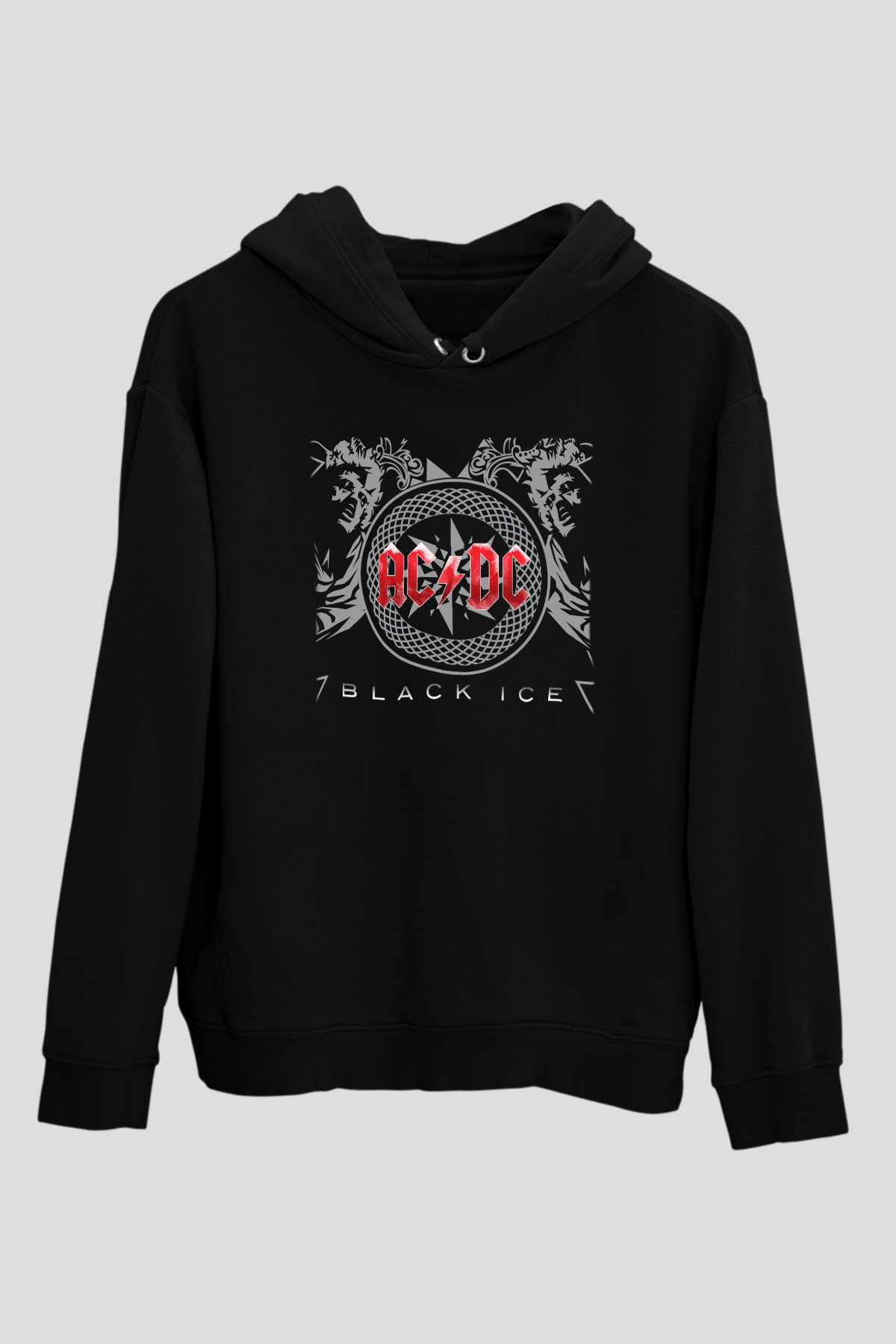 AC DC Black Ice Siyah Unisex Hoodie