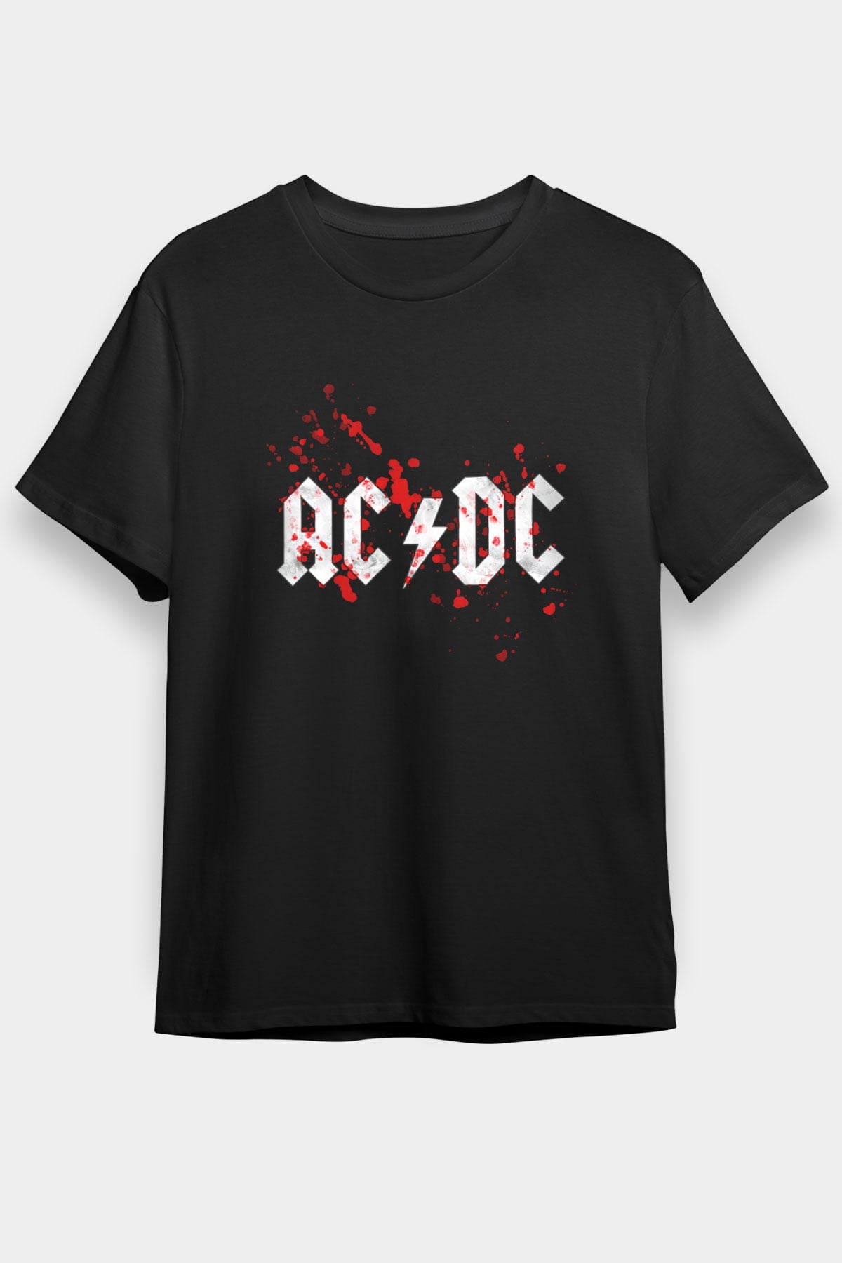 AC DC Blood Siyah Unisex Tişört T-Shirt - TişörtFabrikası