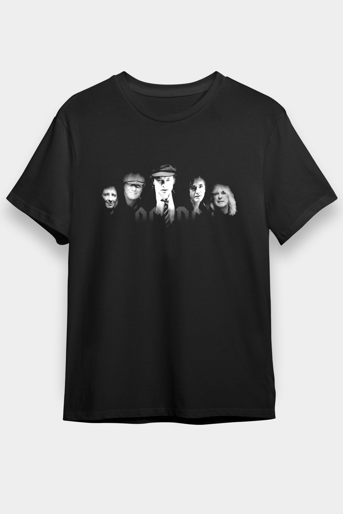 AC DC Group Siyah Unisex Tişört T-Shirt - TişörtFabrikası