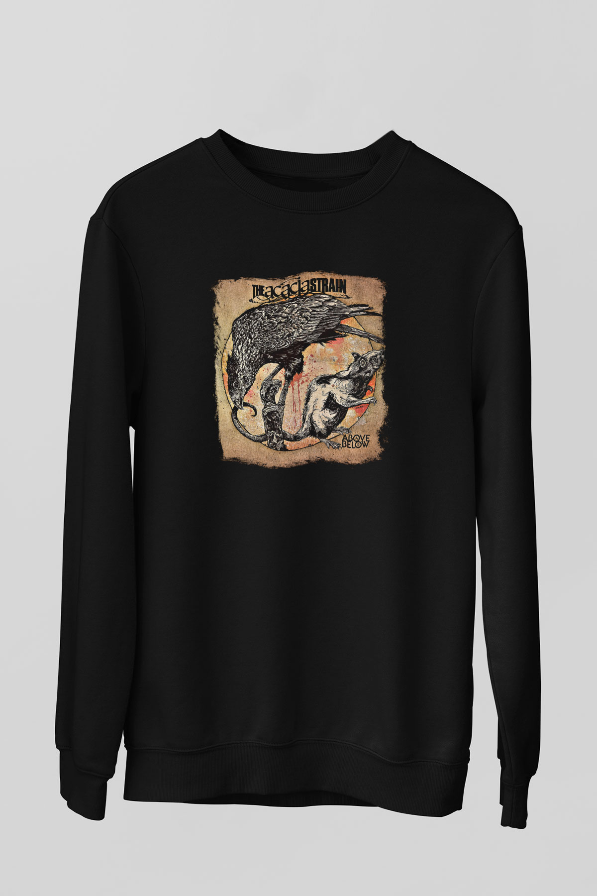 Acacia Strain Baskılı Unisex Siyah Sweatshirt