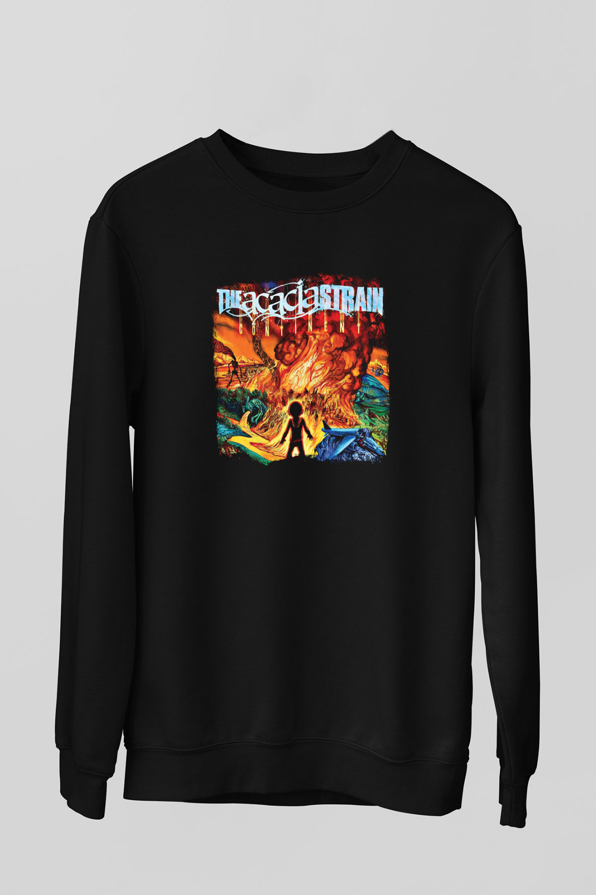 Acacia Strain Baskılı Unisex Siyah Sweatshirt