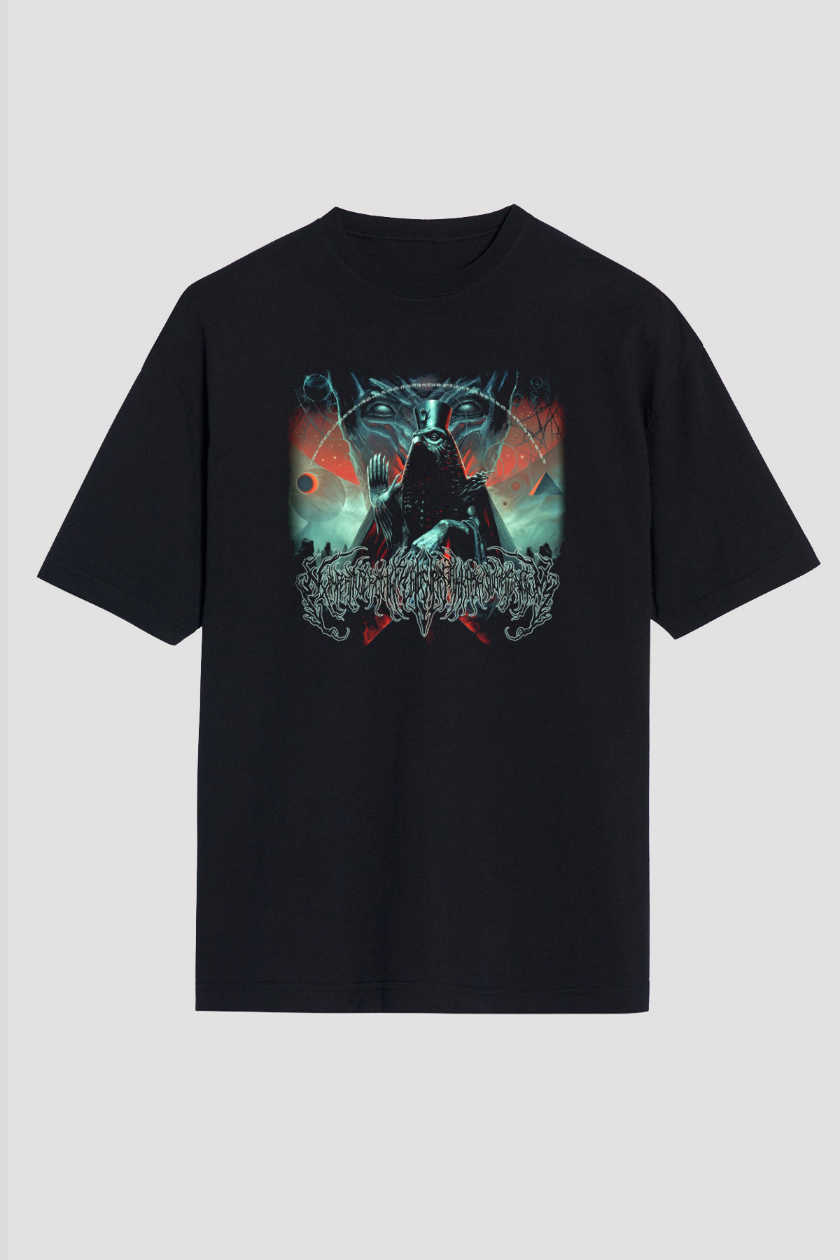 Accuser Siyah Unisex Oversize Tişört T-Shirt