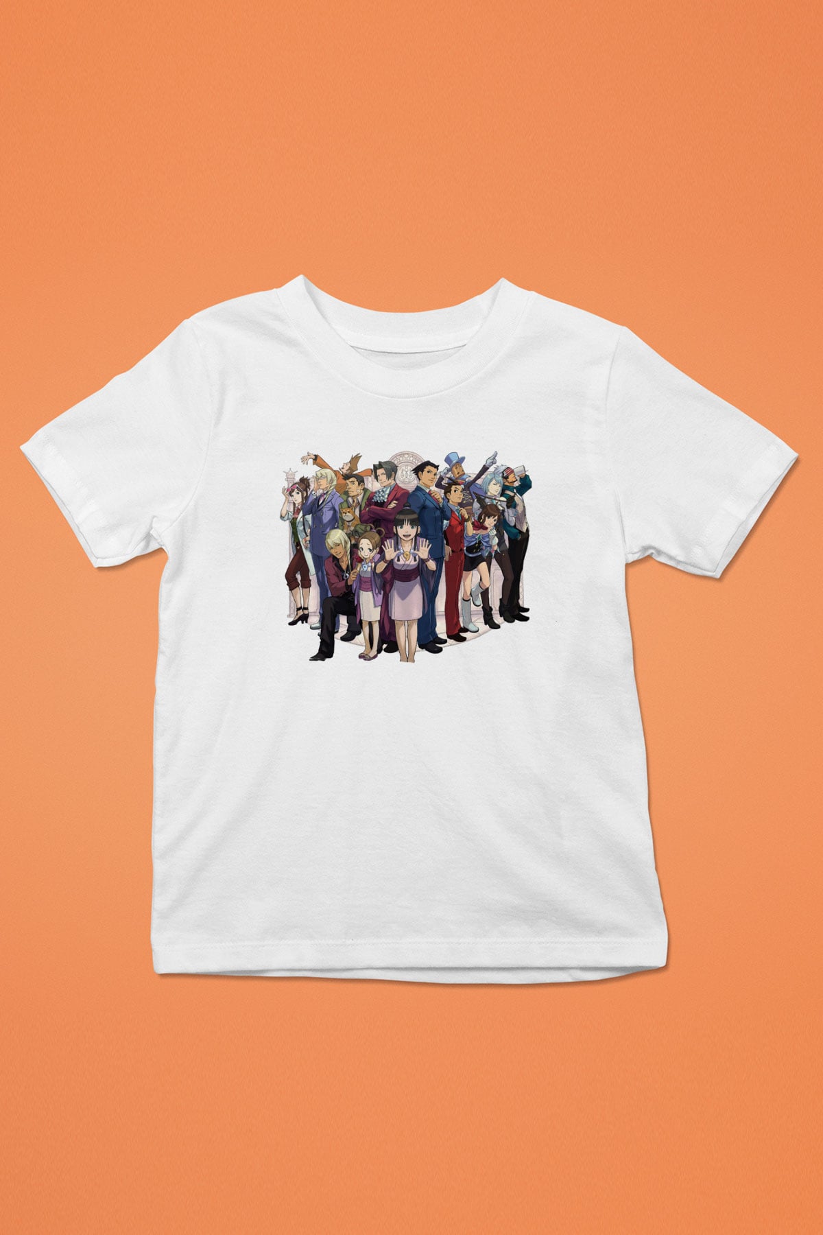 Ace Attorney Beyaz Unisex Çocuk Tişört