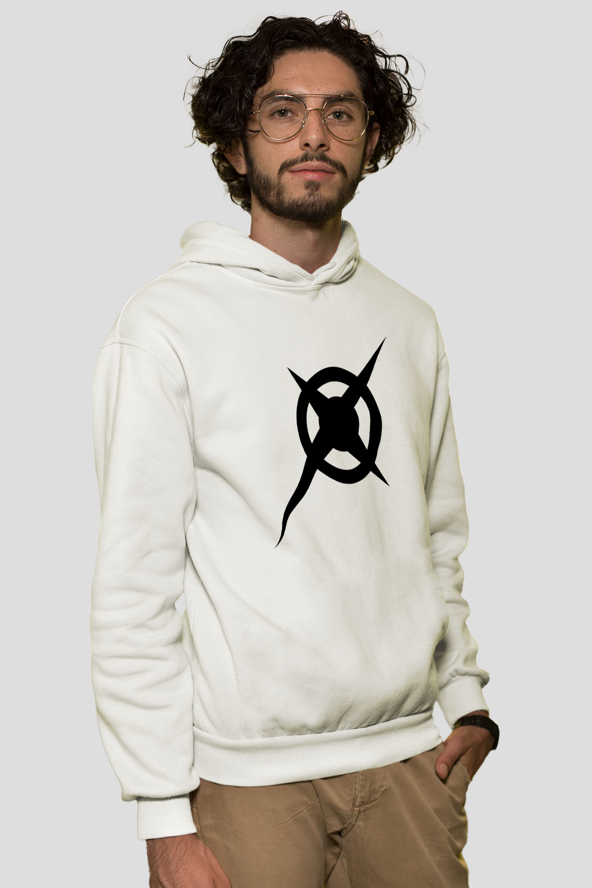Ace Attorney Beyaz Unisex Kapşonlu Sweatshirt