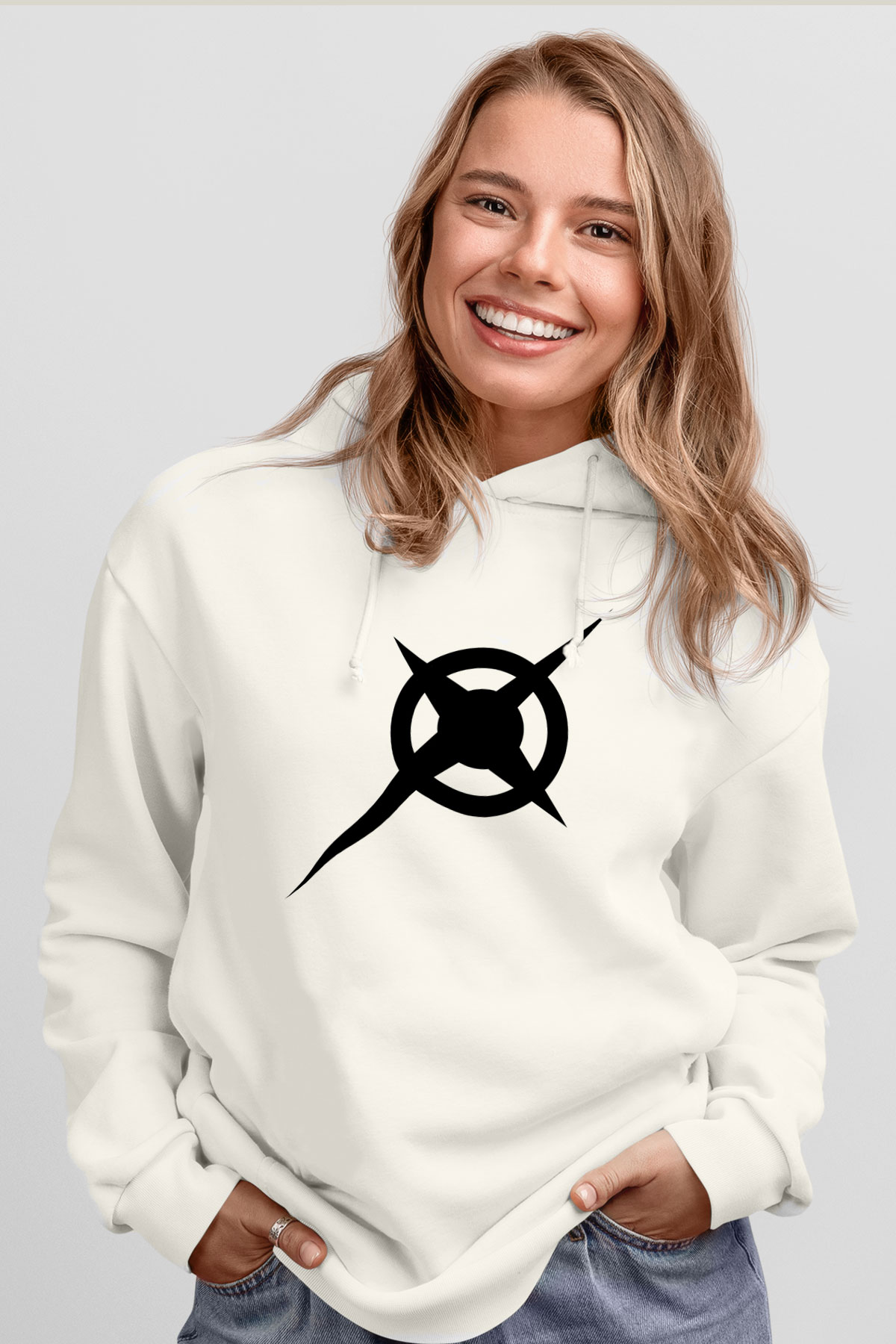 Ace Attorney Beyaz Unisex Kapşonlu Sweatshirt