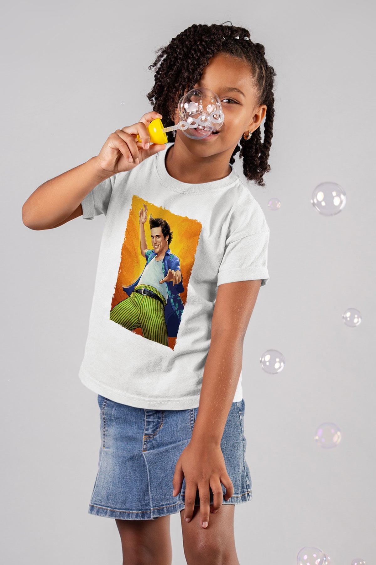 Ace Ventura Beyaz Unisex  Çocuk Tişört