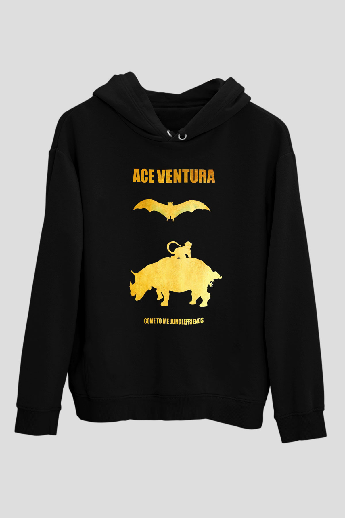 Ace Ventura Siyah Unisex Hoodie
