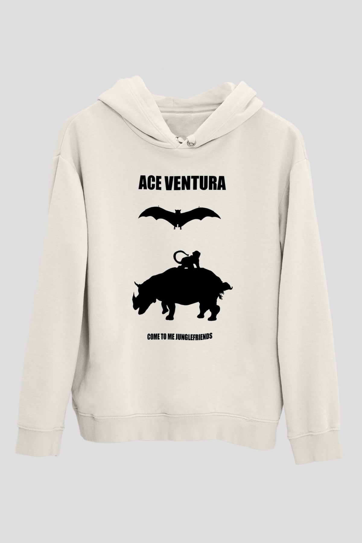 Ace Ventura Siyah Unisex Hoodie