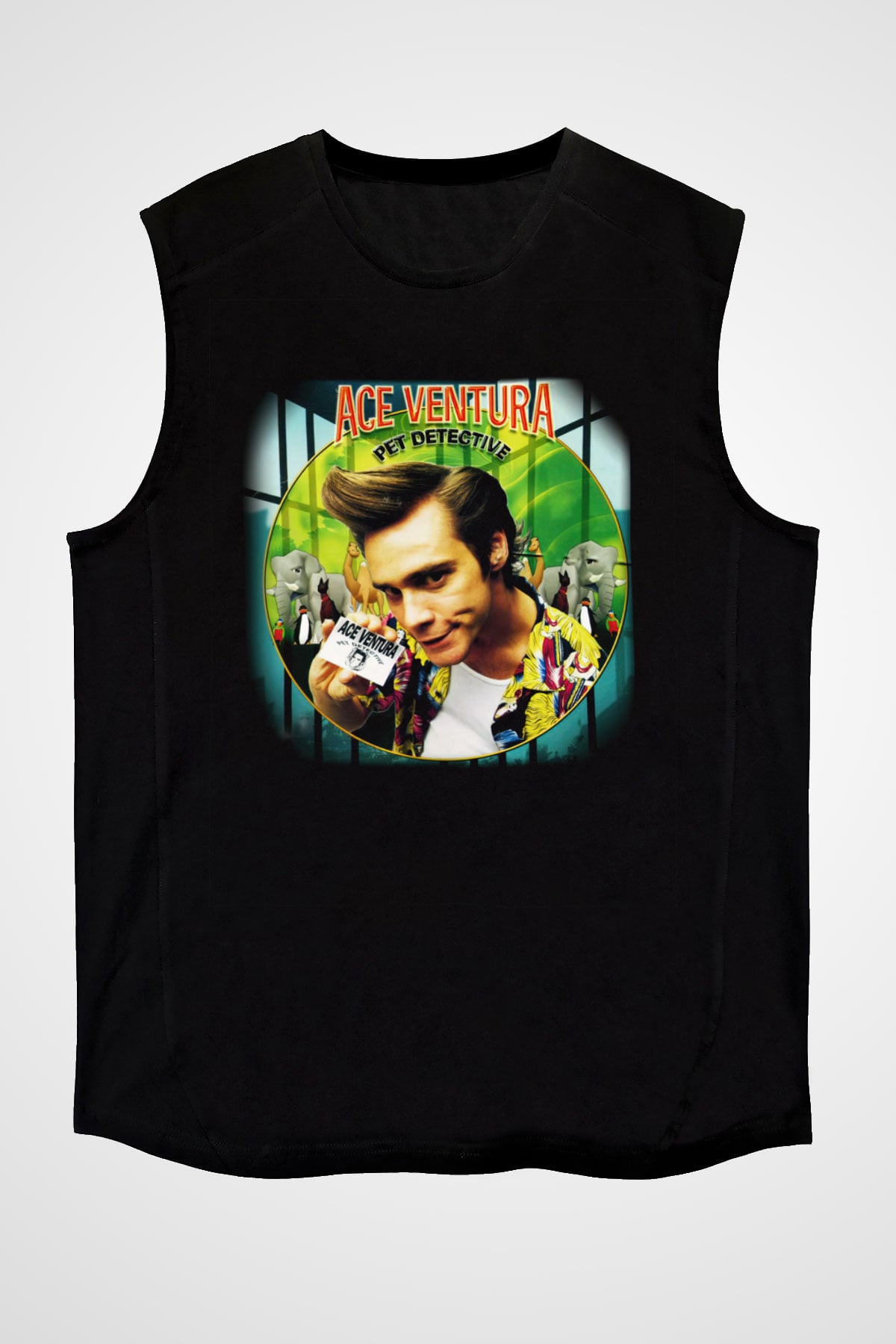 Ace Ventura Siyah Unisex Kolsuz Tişört