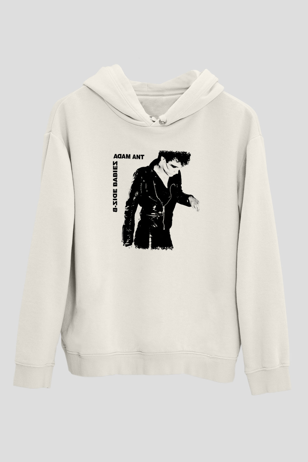 Adam Ant Baskılı Unisex Beyaz Hoodie