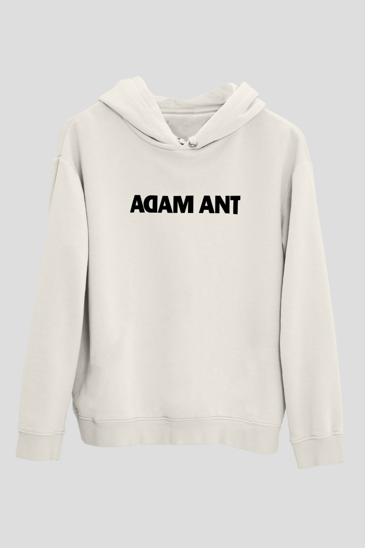 Adam Ant Baskılı Unisex Beyaz Hoodie