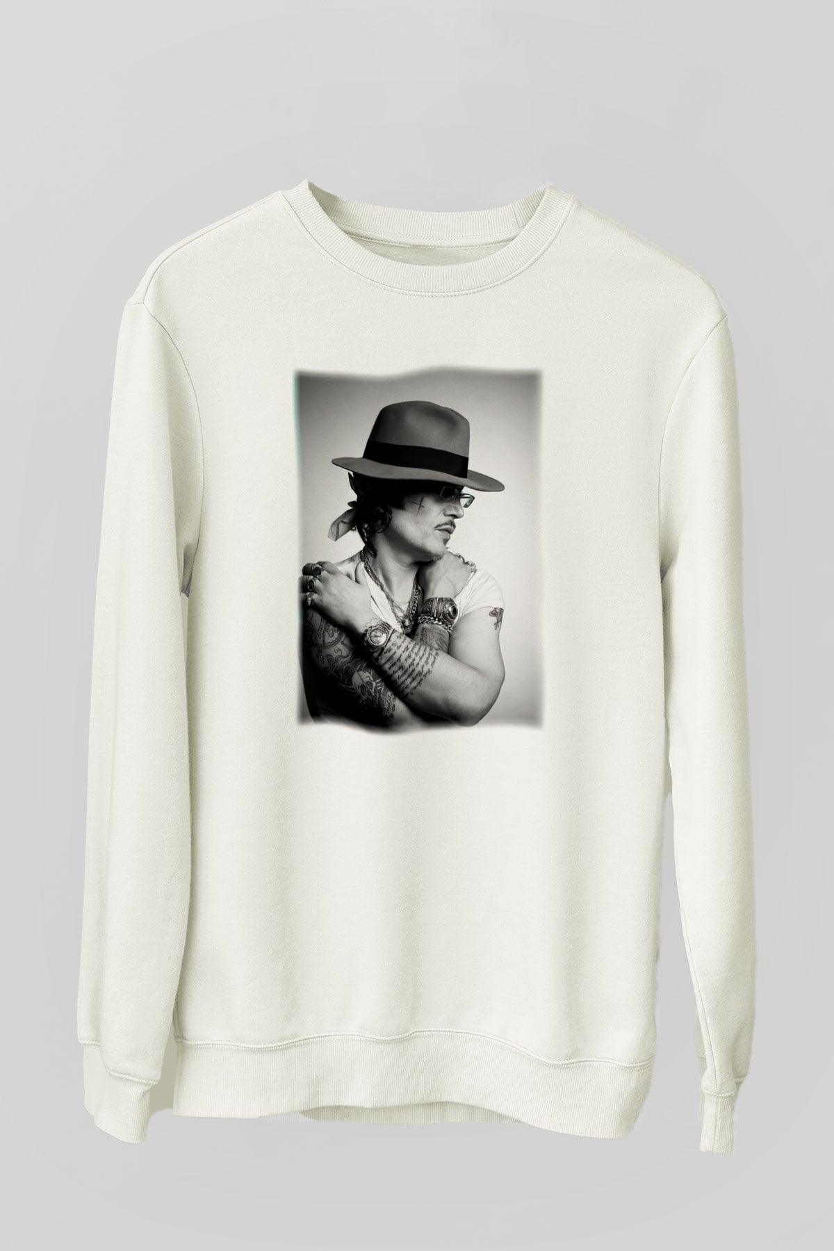 Adam Ant Beyaz Unisex Sweatshirt