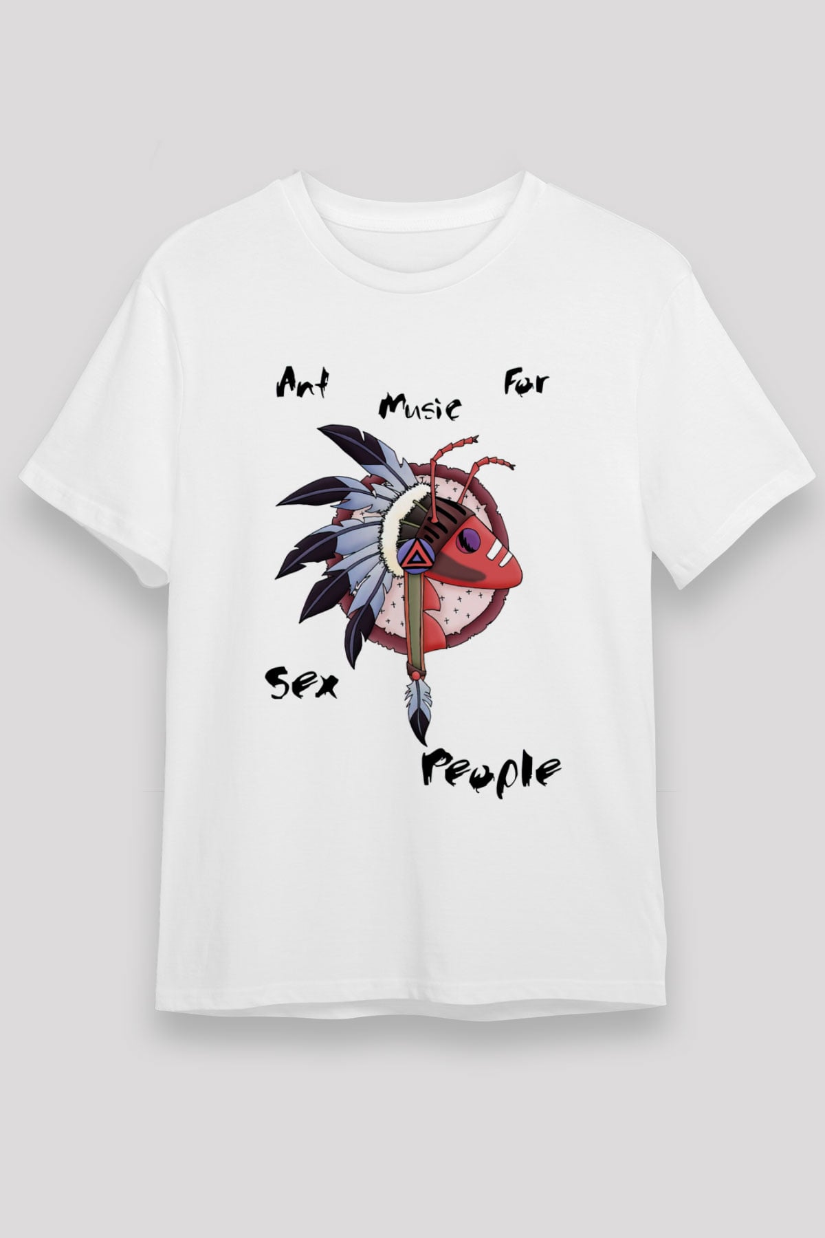 Adam Ant Beyaz Unisex Tişört T-Shirt - TişörtFabrikası