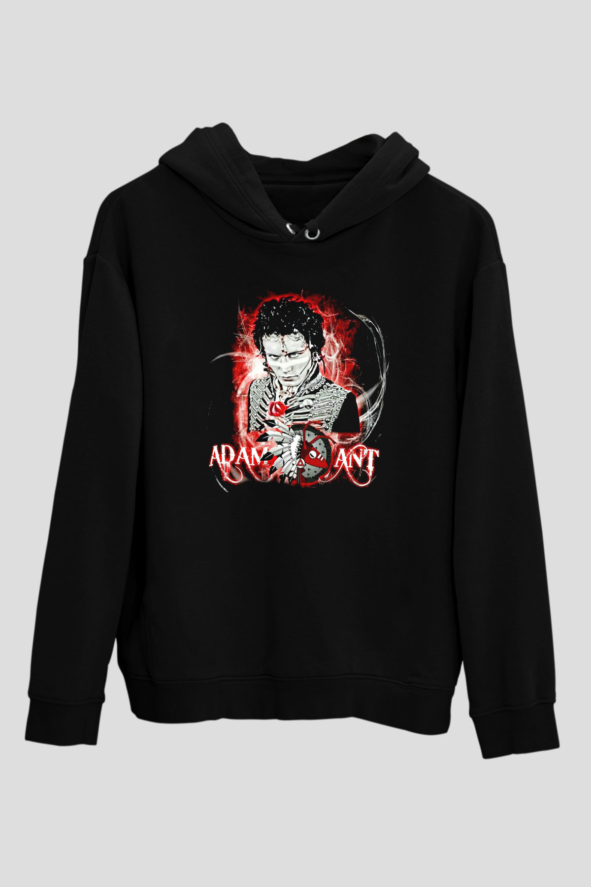 Adam Ant Siyah Unisex Hoodie