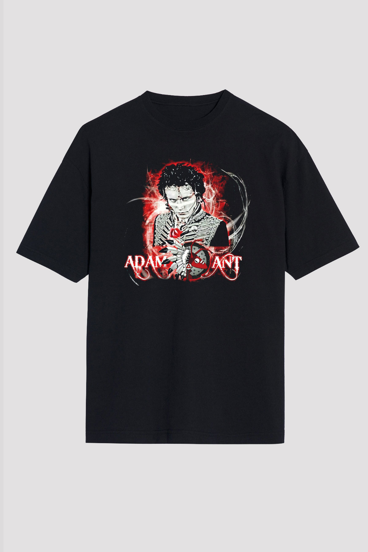 Adam Ant Siyah Unisex Oversize Tişört T-Shirt
