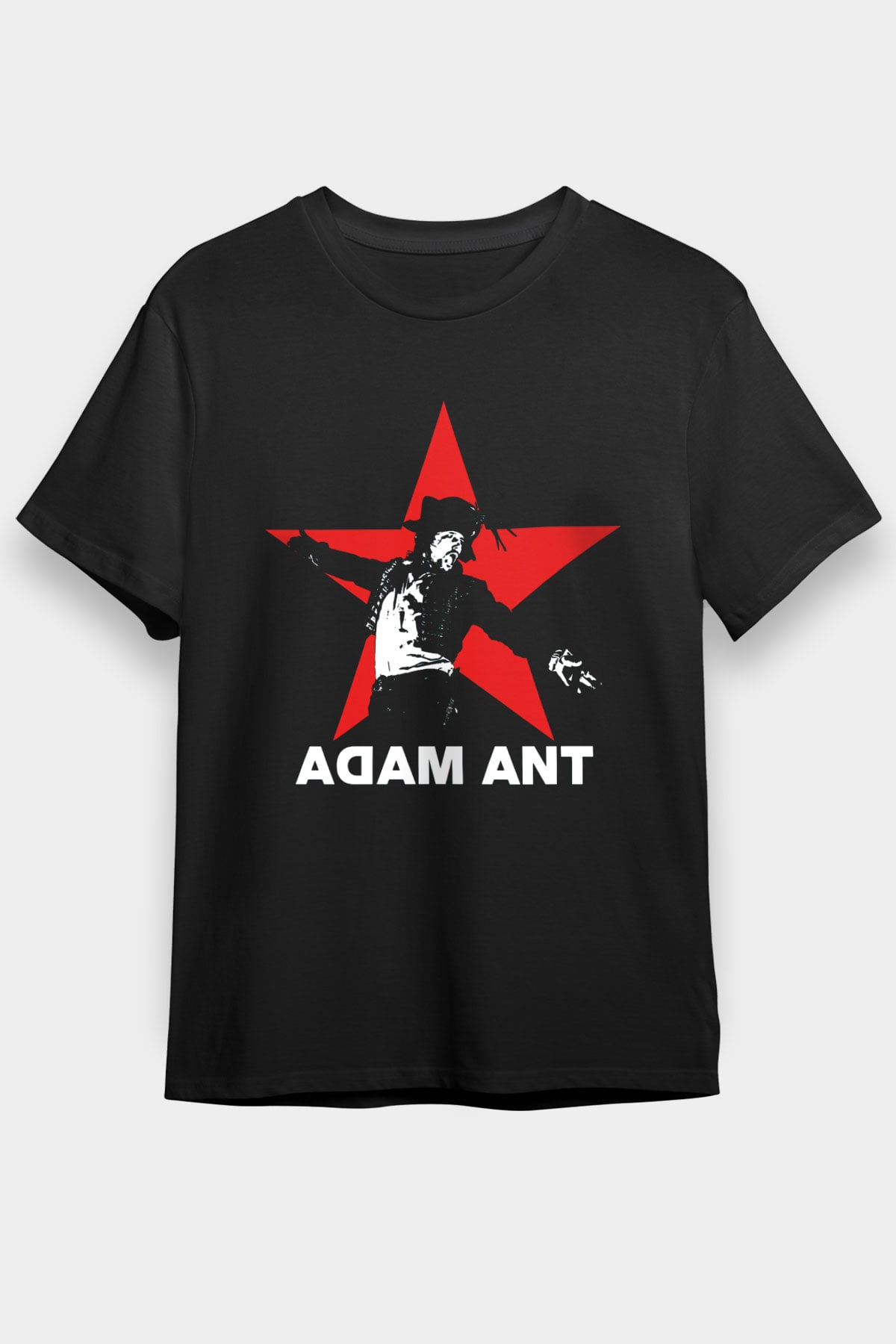 Adam Ant Siyah Unisex Tişört T-Shirt - TişörtFabrikası