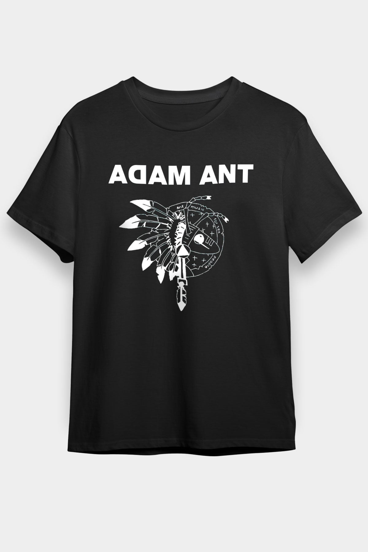 Adam Ant Siyah Unisex Tişört T-Shirt - TişörtFabrikası