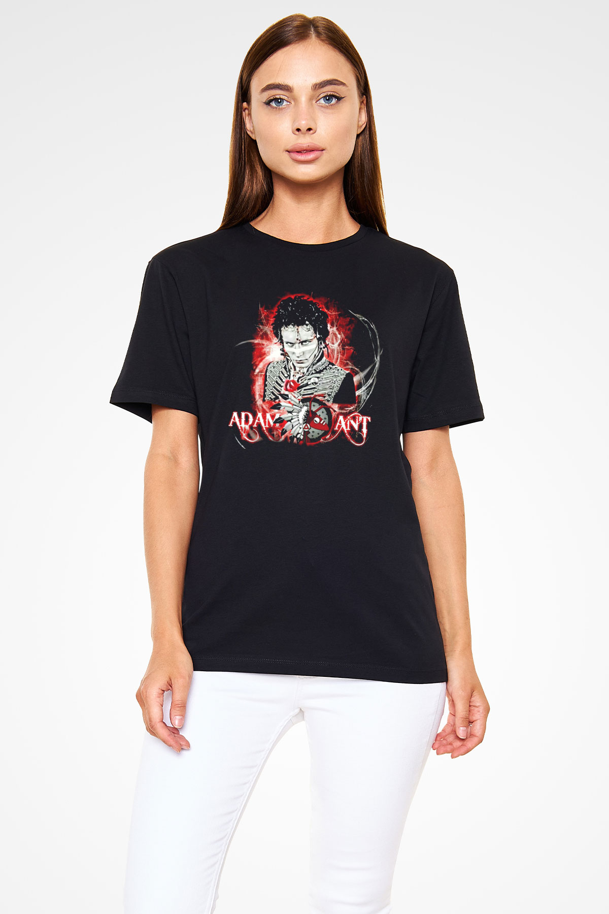 Adam Ant Siyah Unisex Tişört T-Shirt - TişörtFabrikası