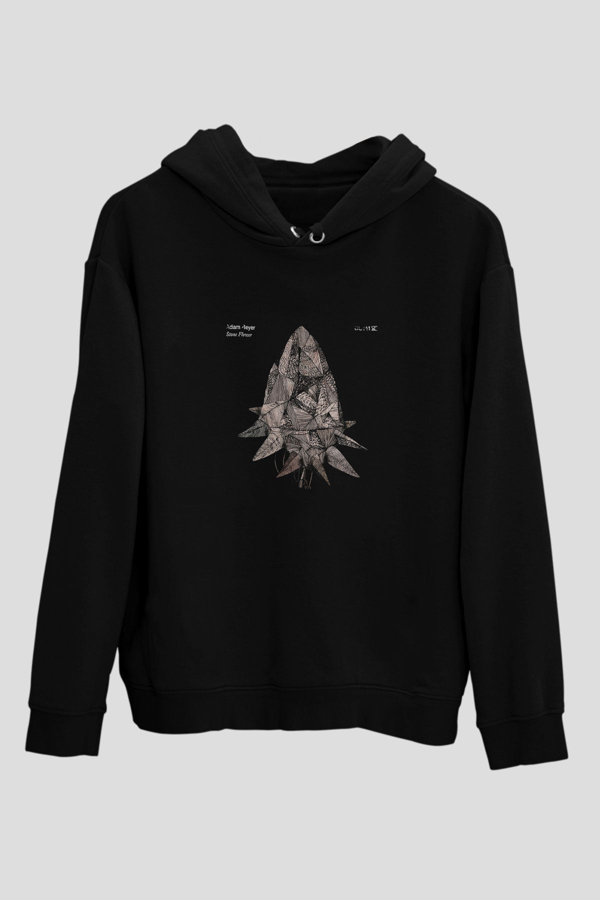 Adam Beyer Baskılı Unisex Siyah Hoodie