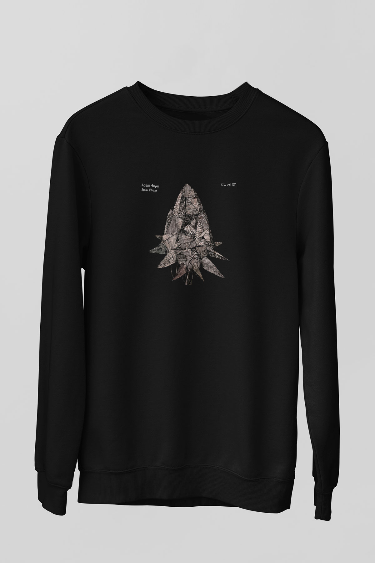 Adam Beyer Baskılı Unisex Siyah Sweatshirt