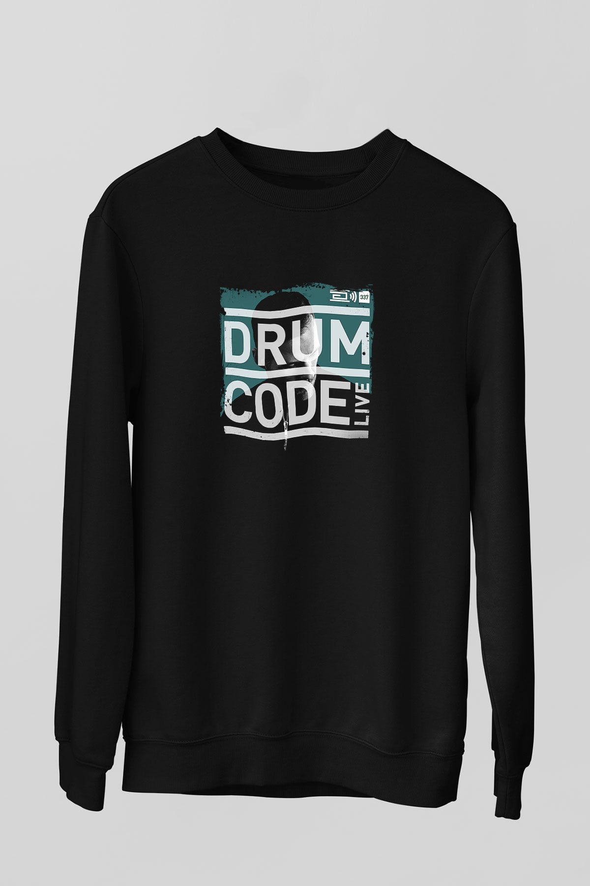 Adam Beyer Baskılı Unisex Siyah Sweatshirt