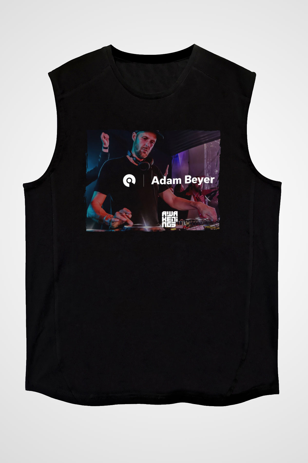 Adam Beyer Siyah Unisex Kolsuz Tişört